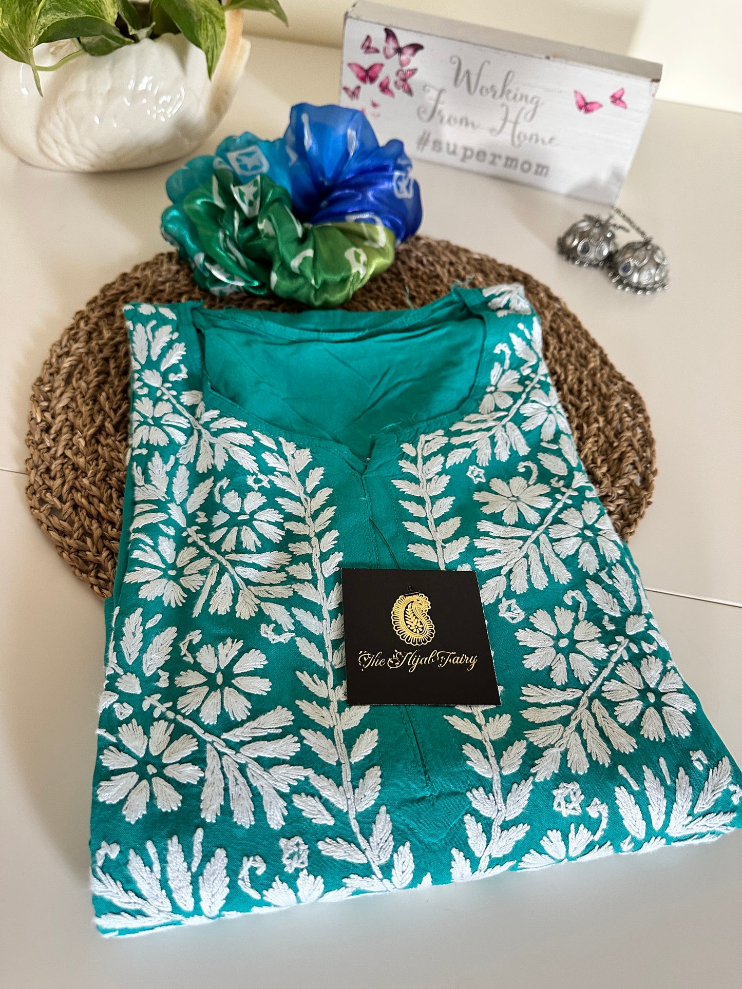 Drama Green - Modal Straight Kurta