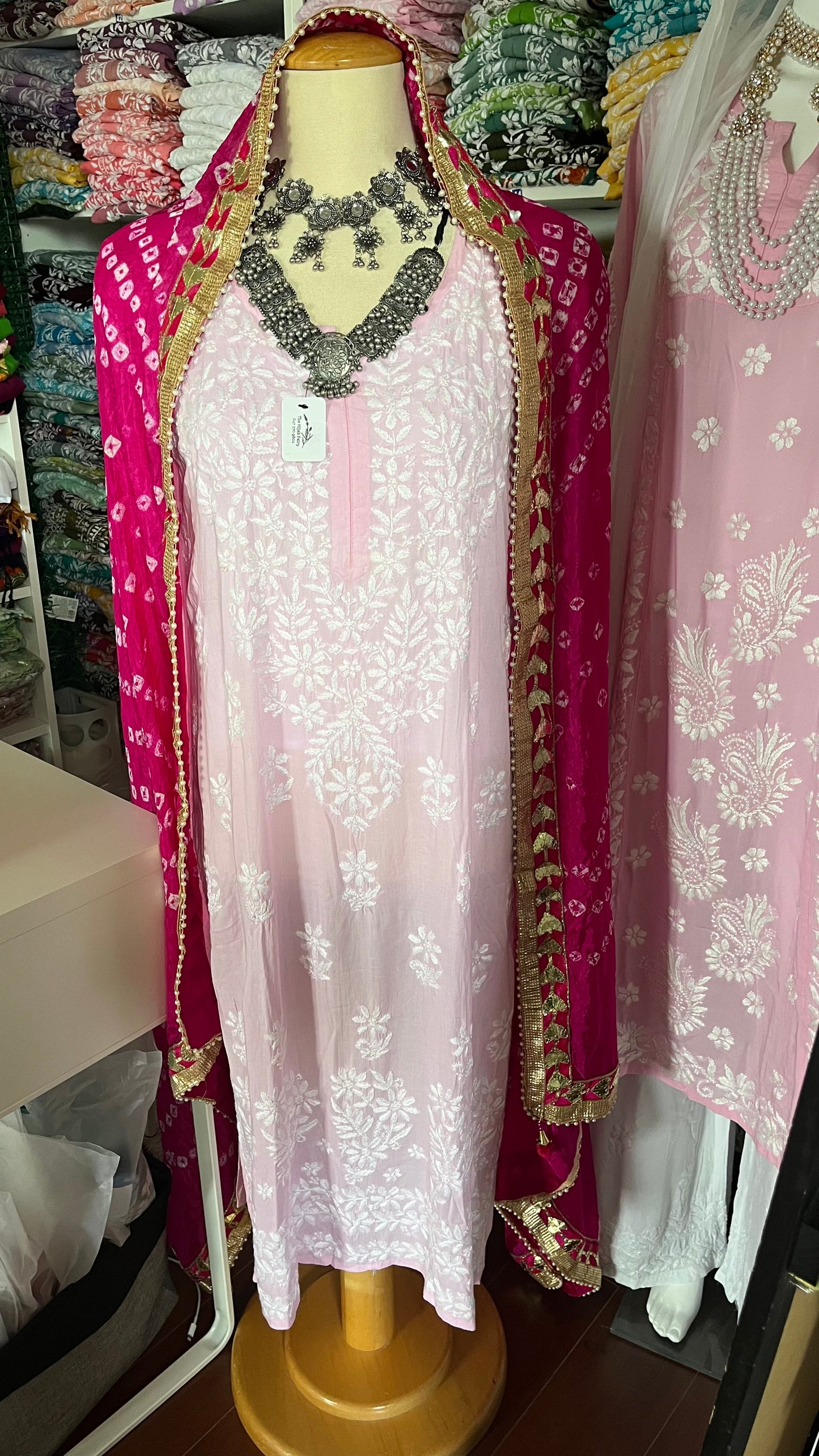 Pink - Modal Straight Kurta