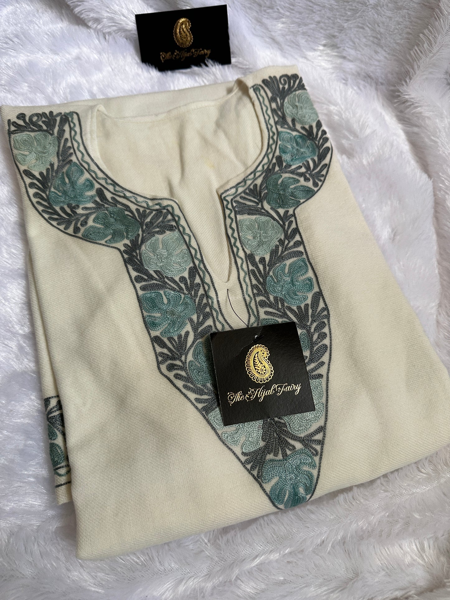 Pashmina Pheran - White 6