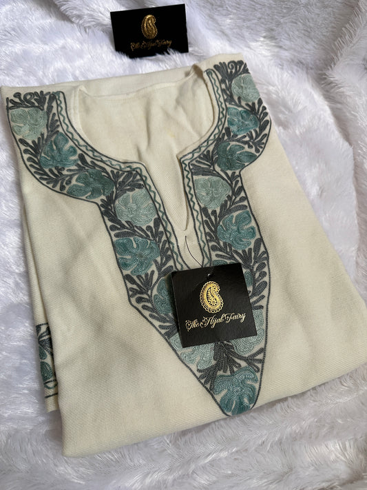 Pashmina Pheran - White 6