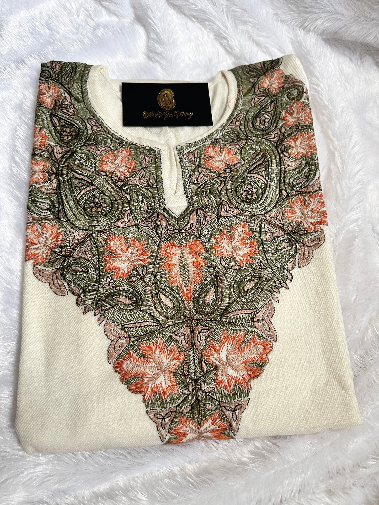 Pashmina Pheran - White 4