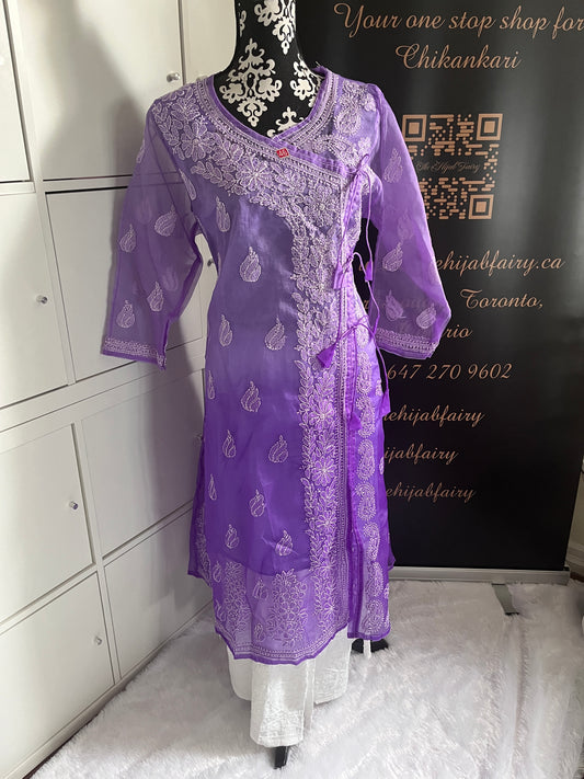 Organza Ombre Angrakha Violet