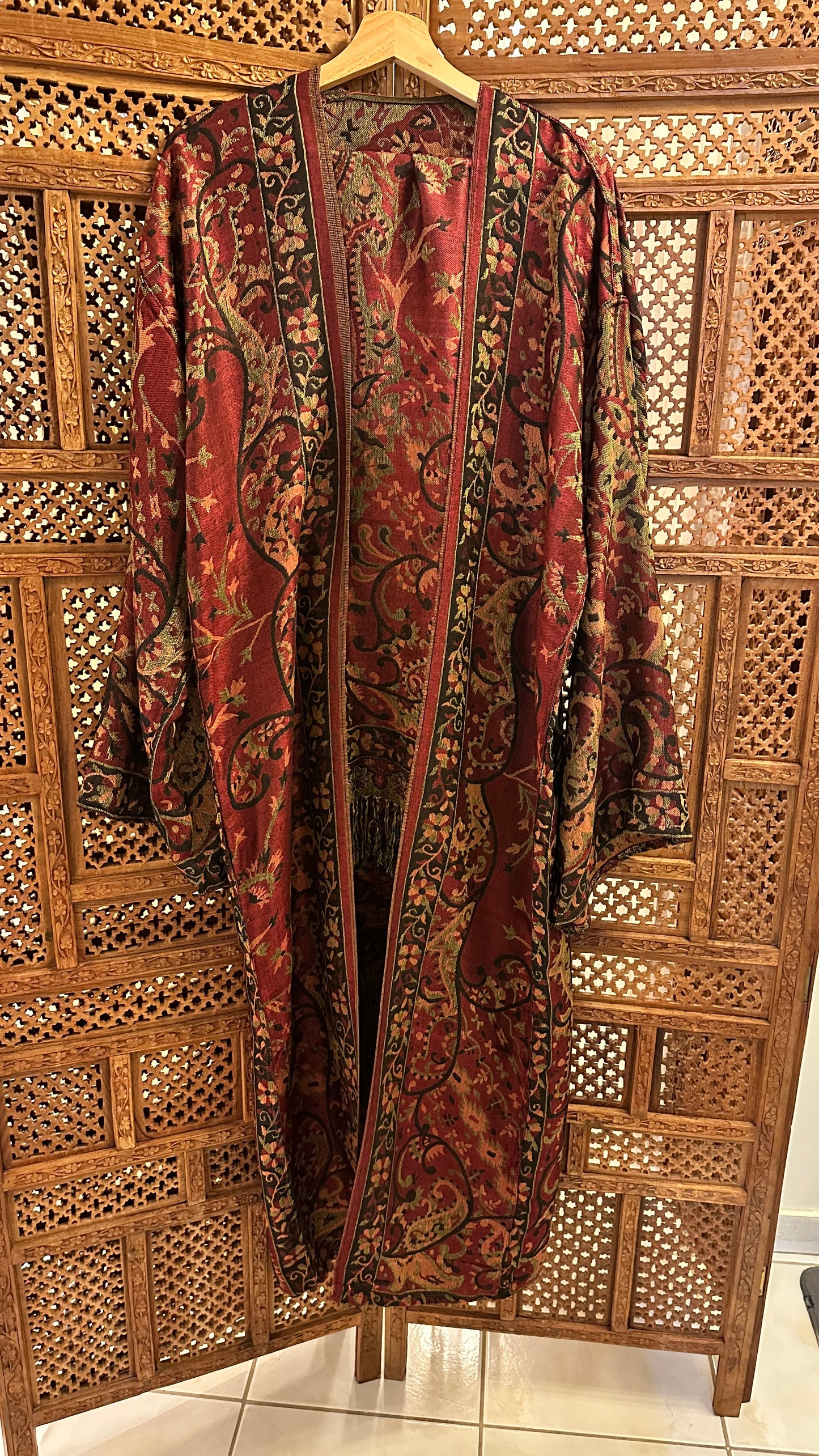 Pashmina Abaya - Maroon 1