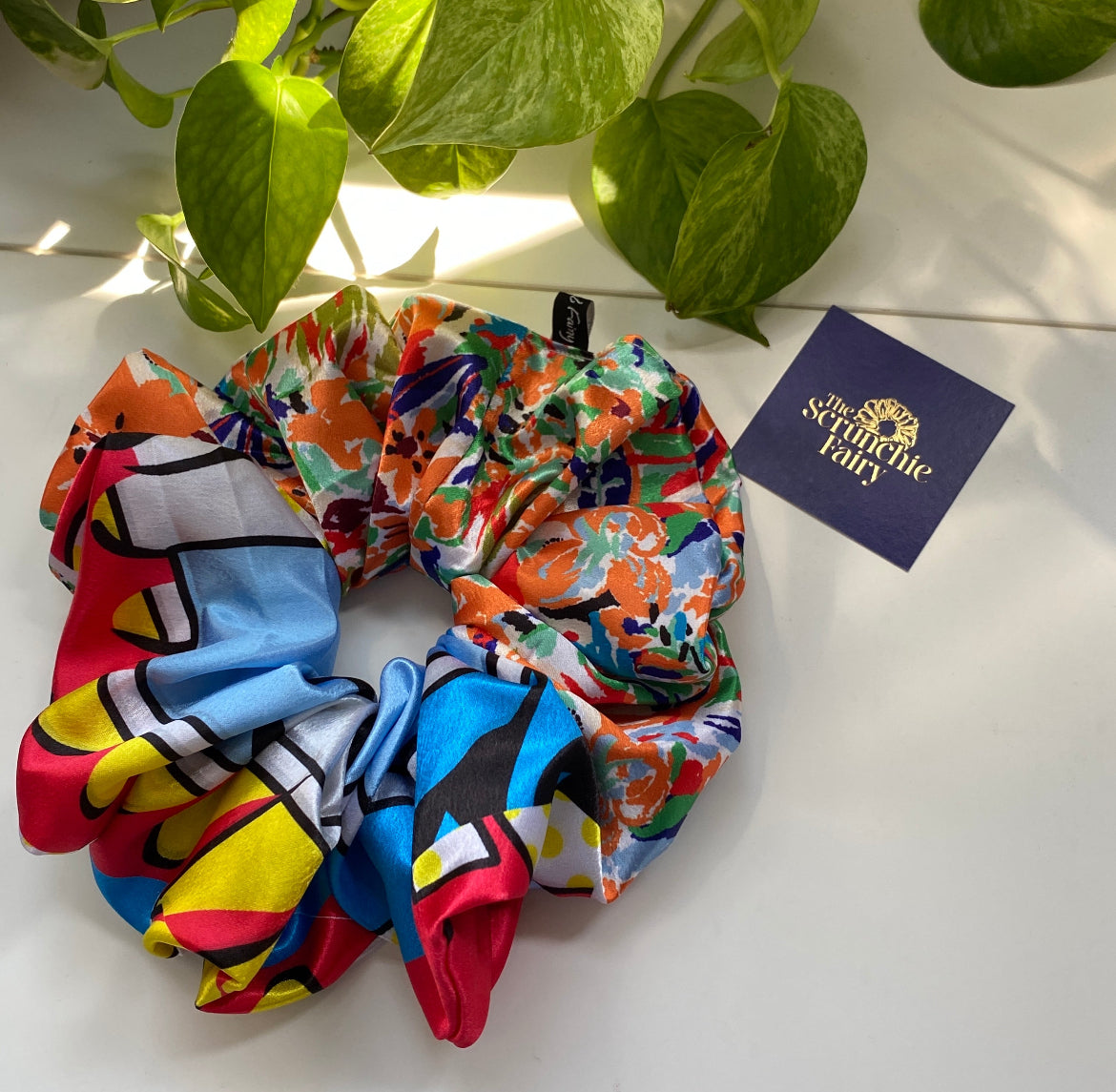 Celebrate! Dark Satin Scrunchie
