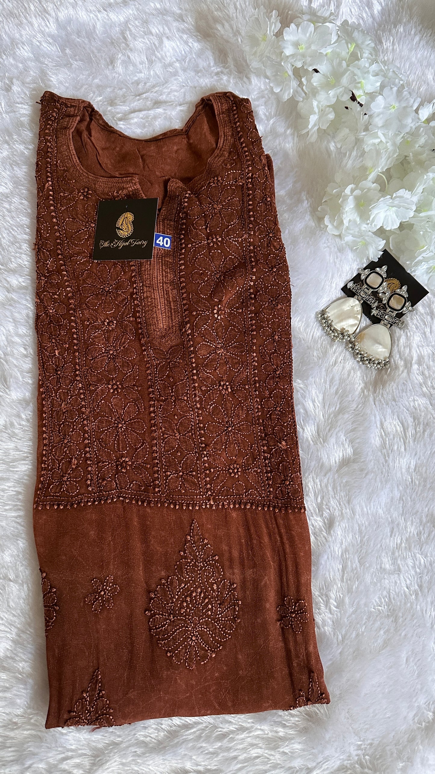 Pecan Brown - Premium Viscose Kurti