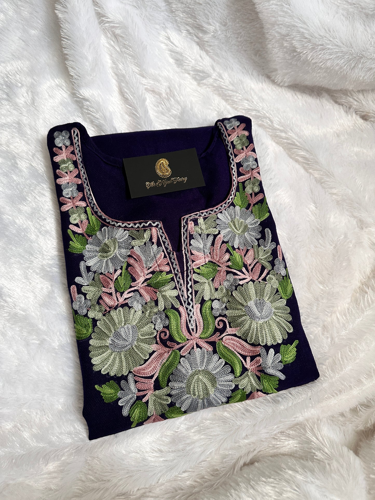 Pashmina Pheran - Navy Blue 6