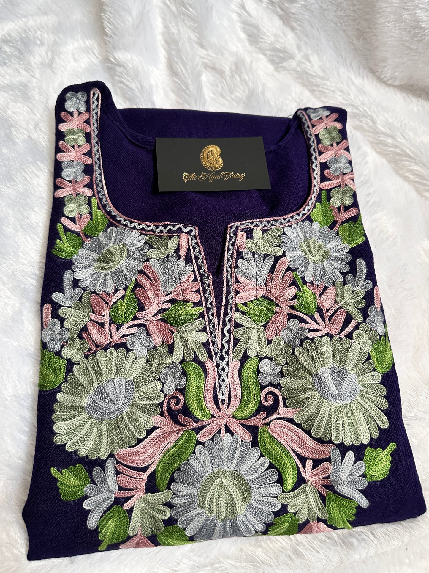 Pashmina Pheran - Navy Blue 6