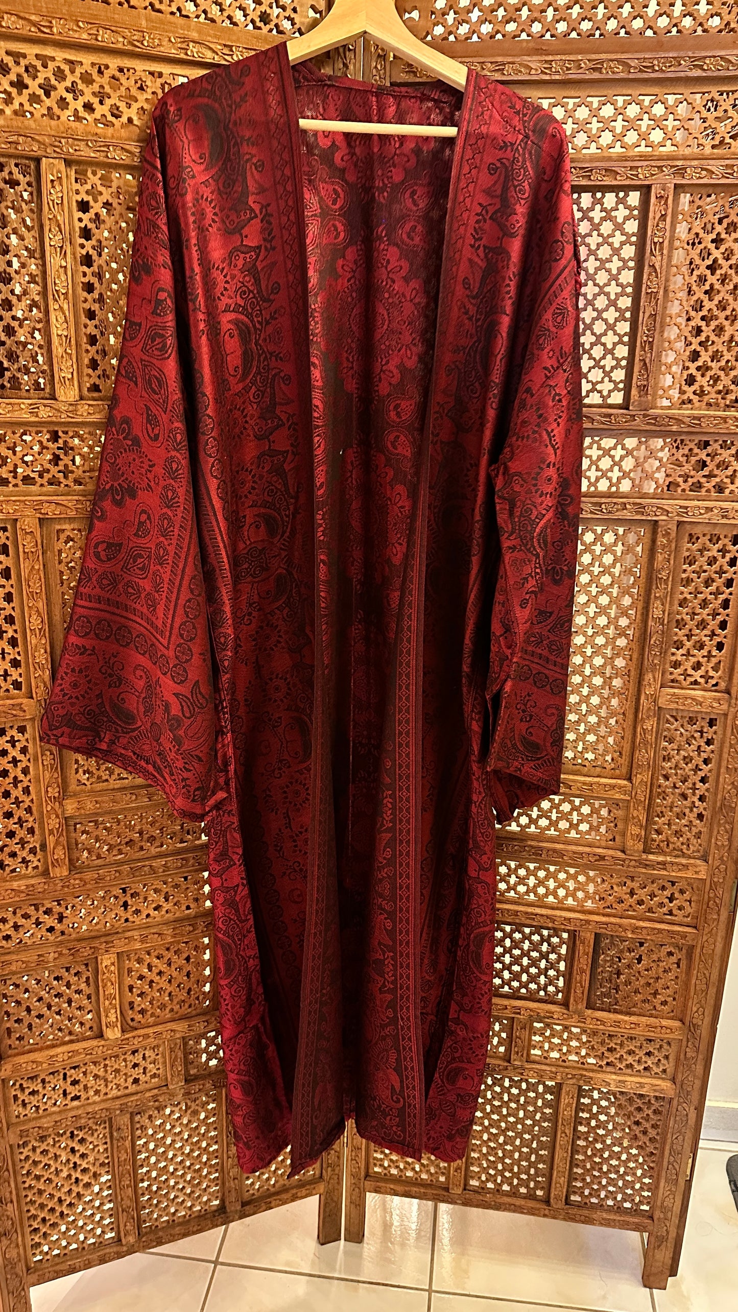 Pashmina Abaya - Maroon 3