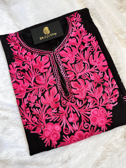 Pashmina Pheran - Black 4