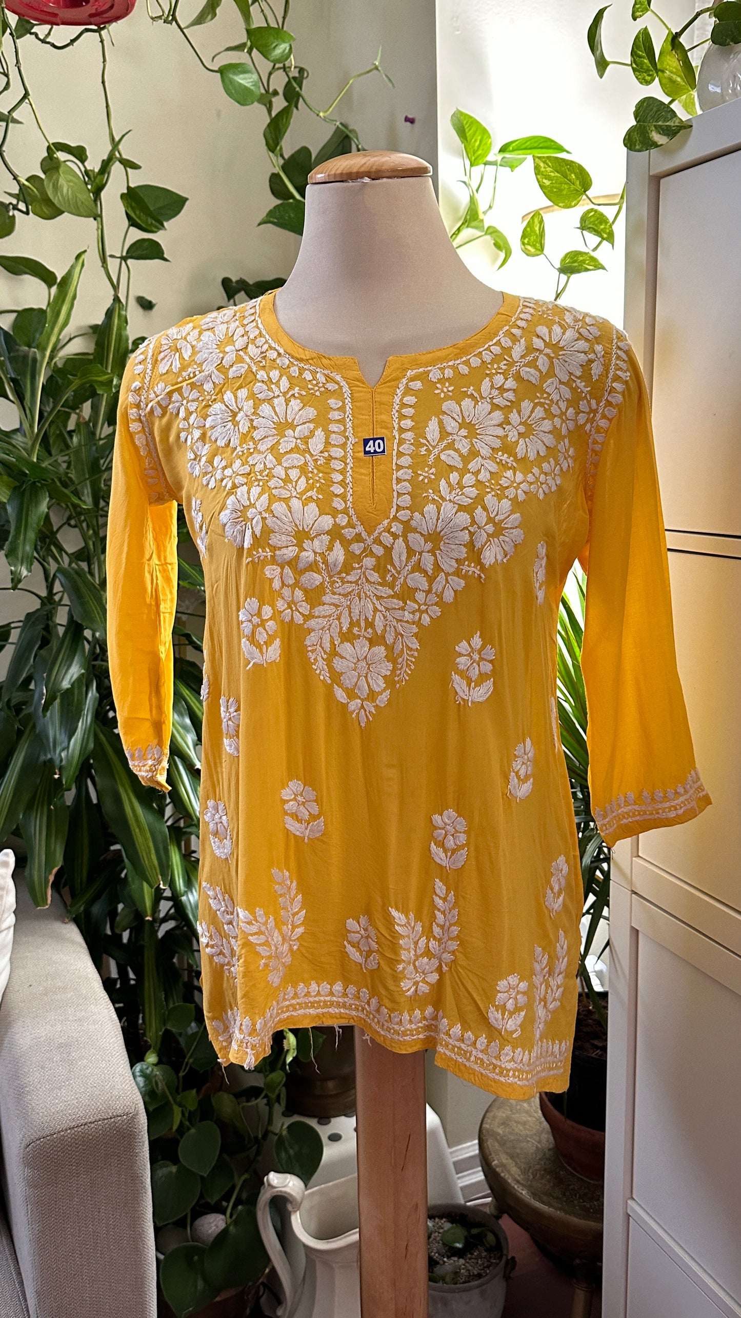 Yellow Modal Short Top