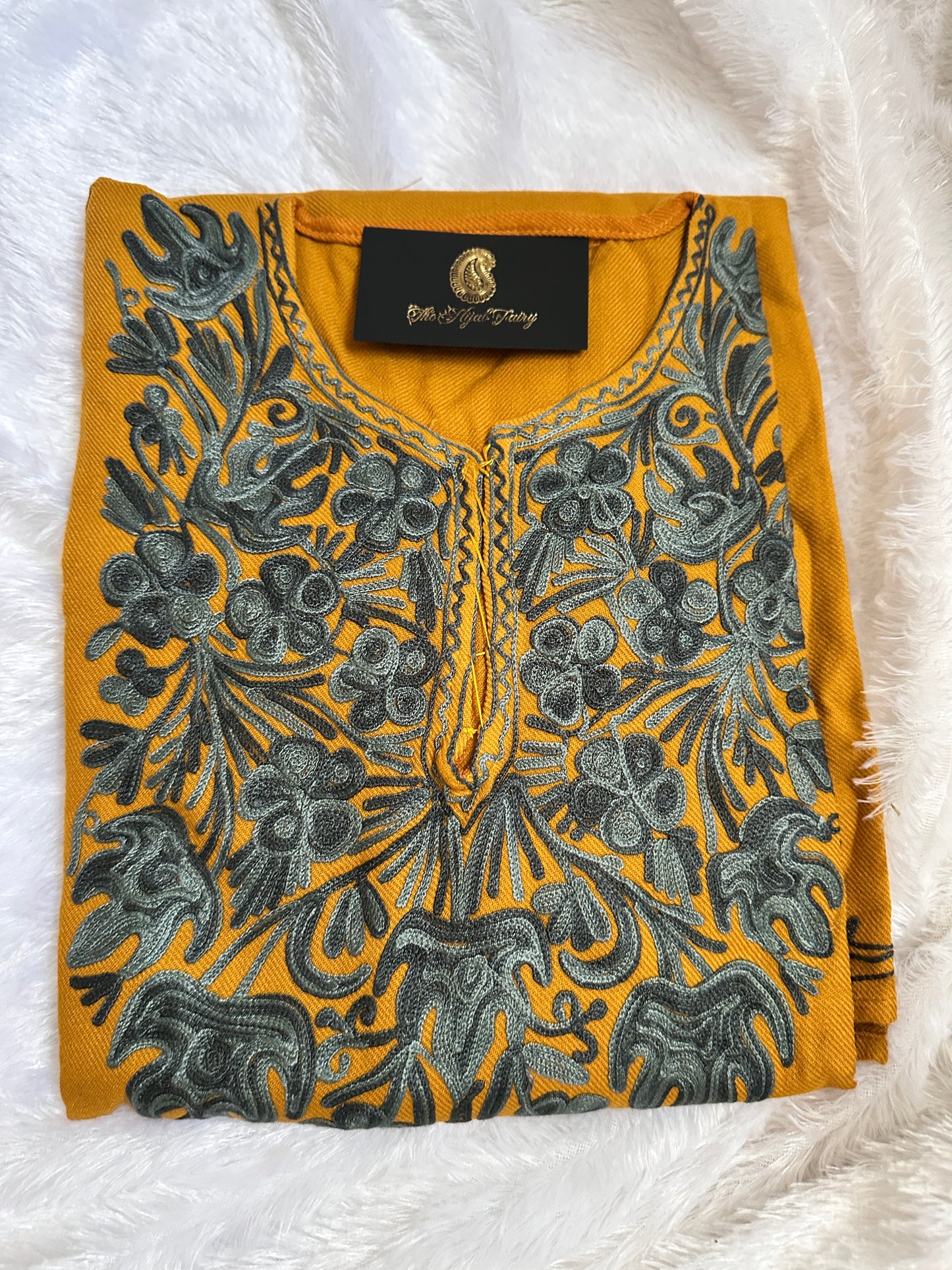 Pashmina Pheran - Mustard 2