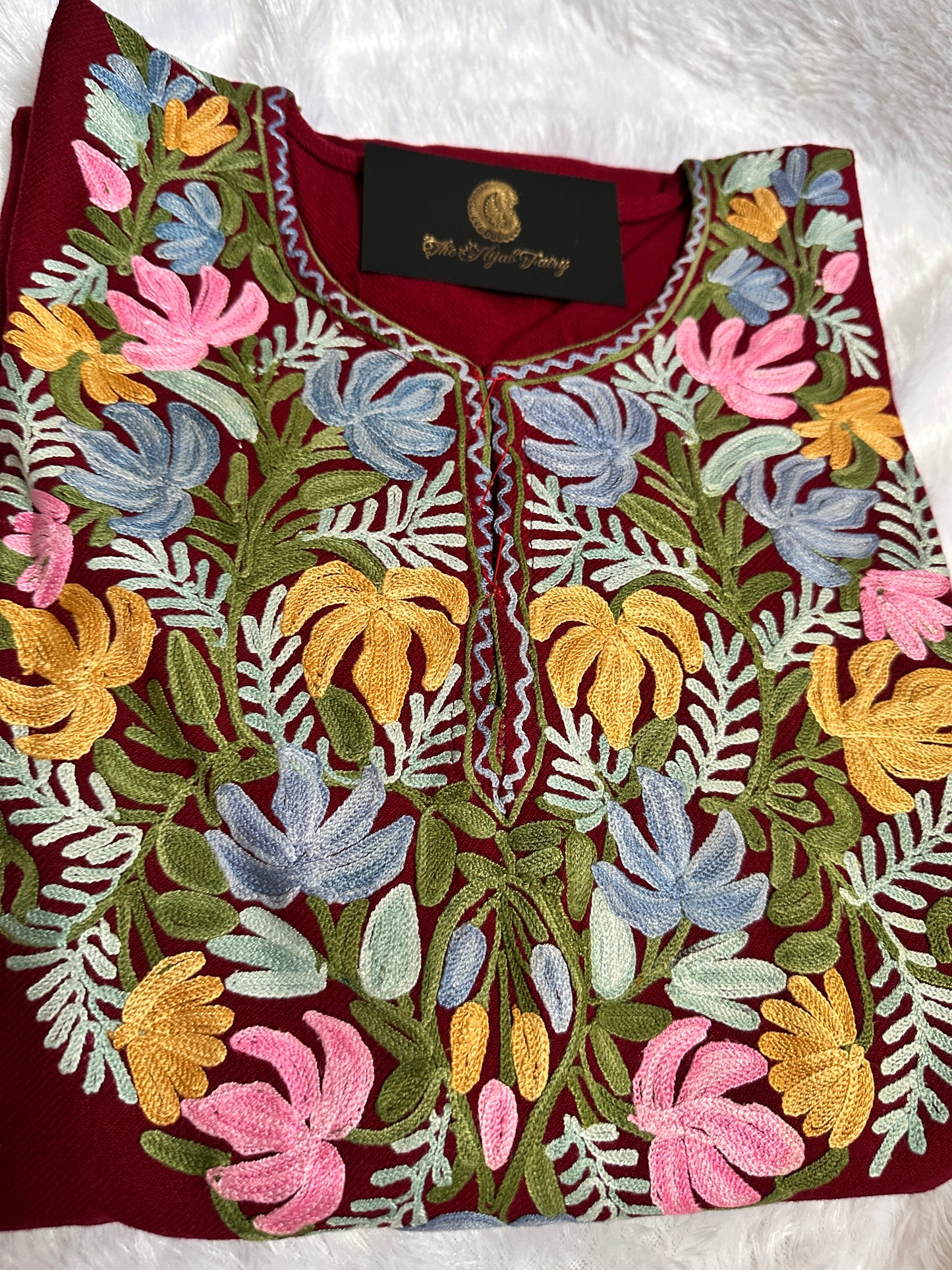 Pashmina Pheran - Maroon 1