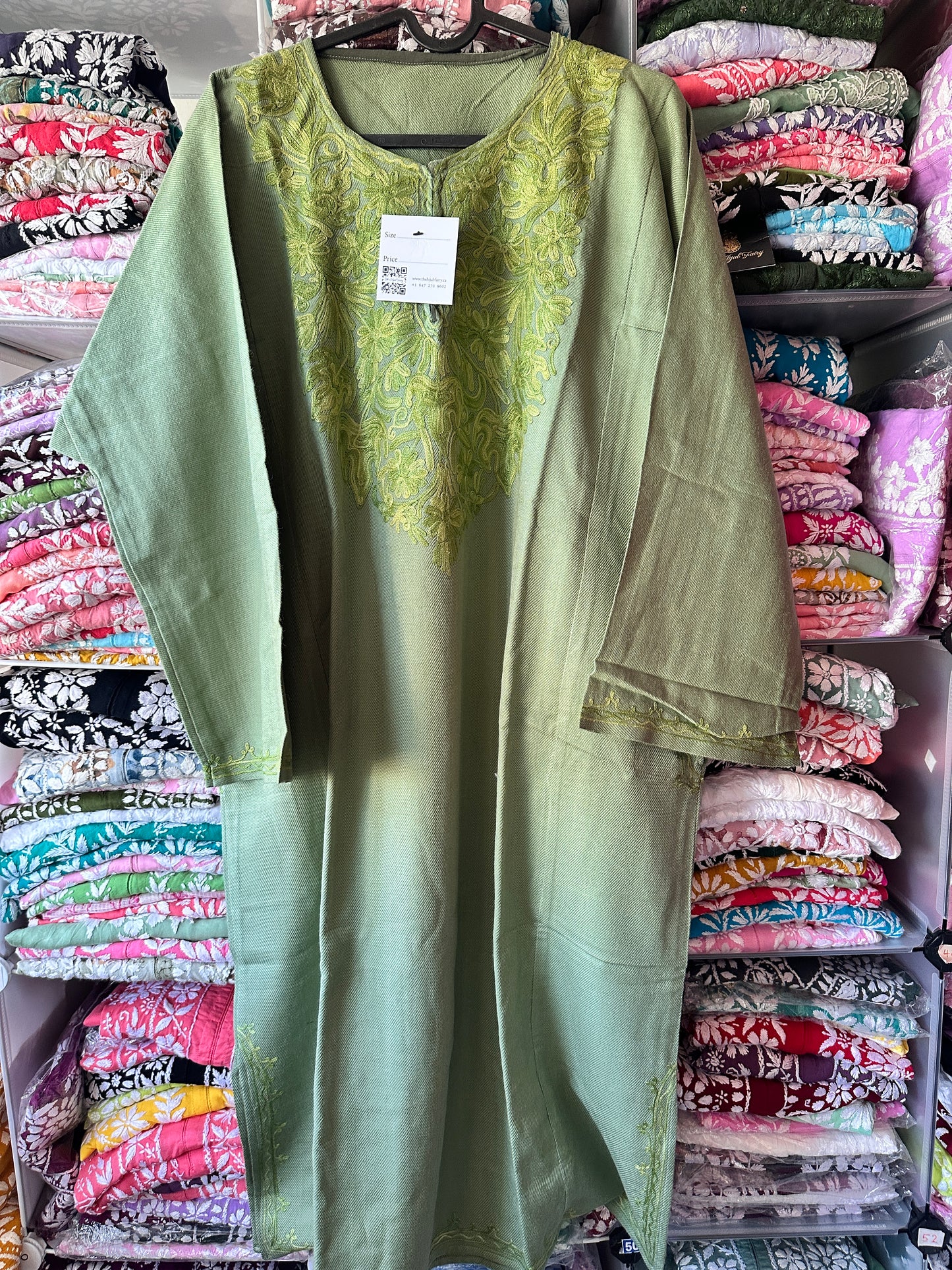 Pashmina Pheran - Jade Green 1