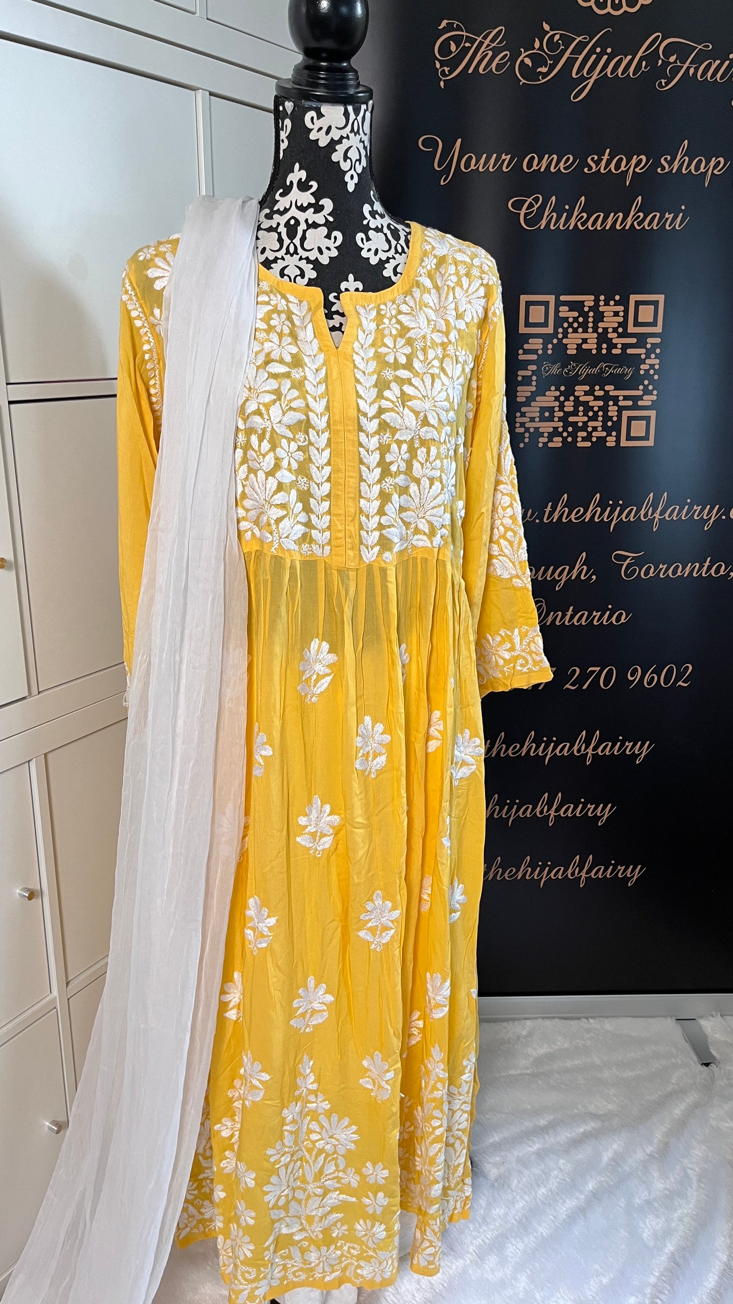 Mango Yellow - Modal Frock - The Hijab Fairy