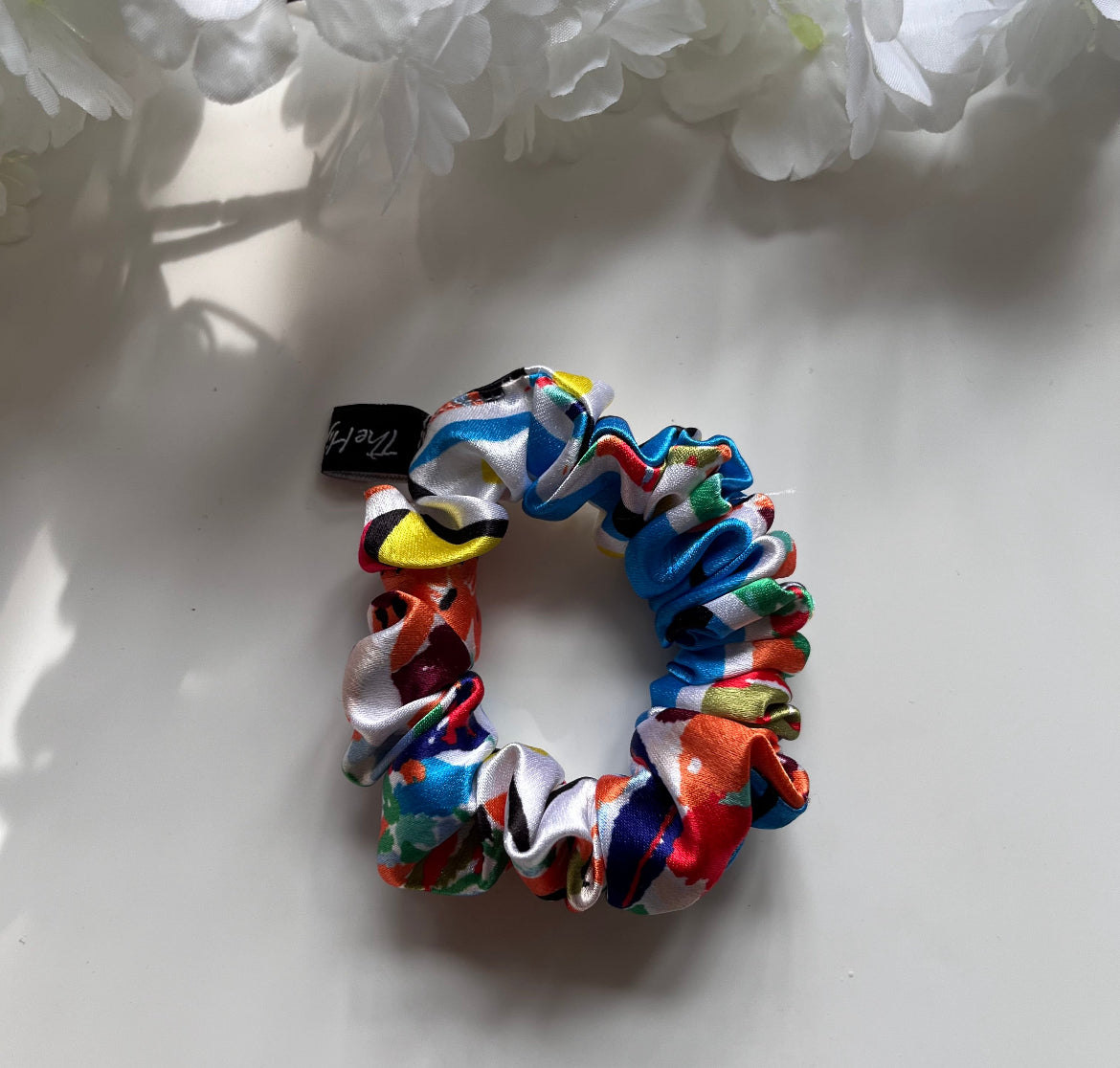 Celebrate! Dark Satin Scrunchie