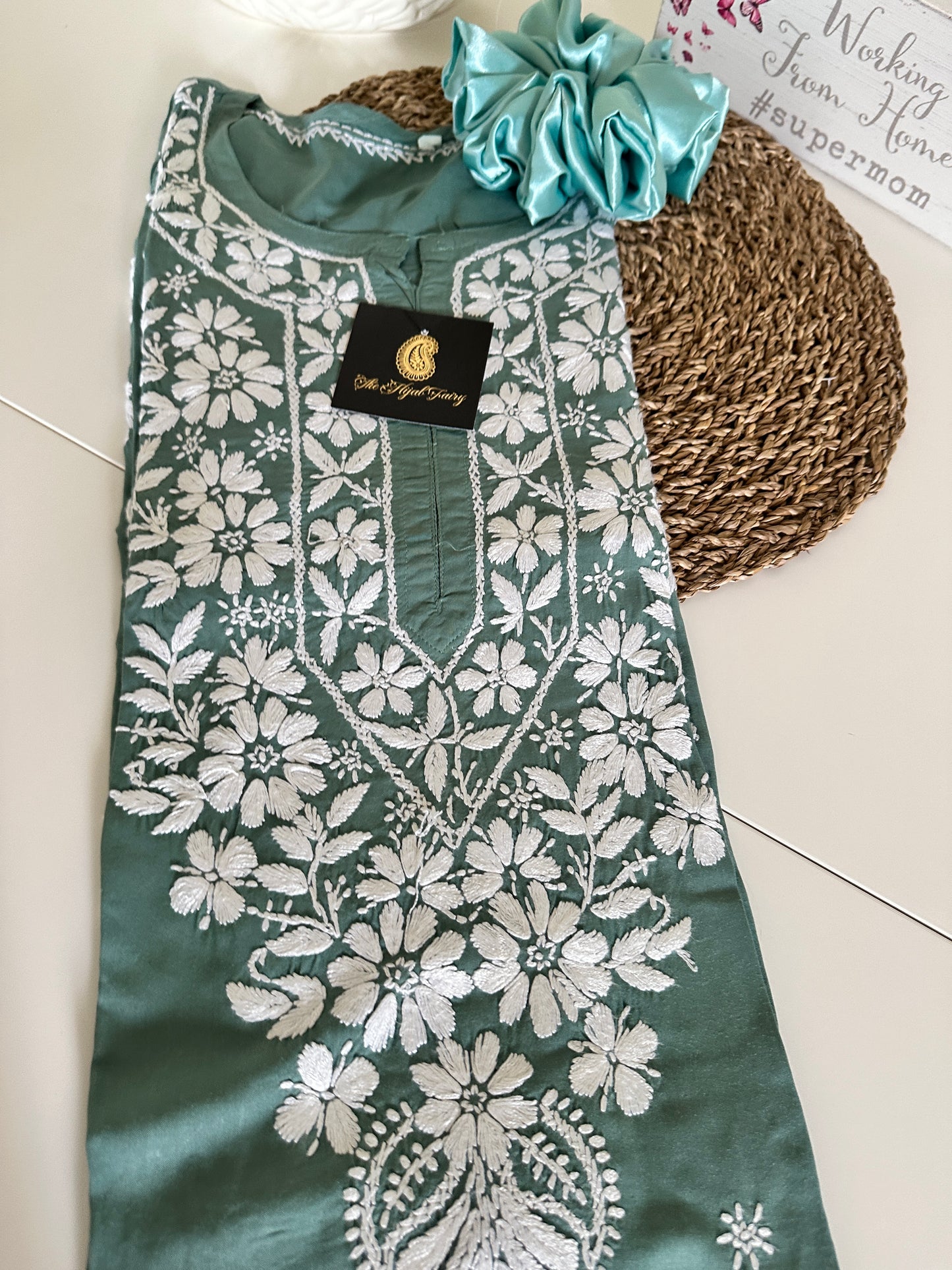 Jade Green - Modal Straight Long Kurta