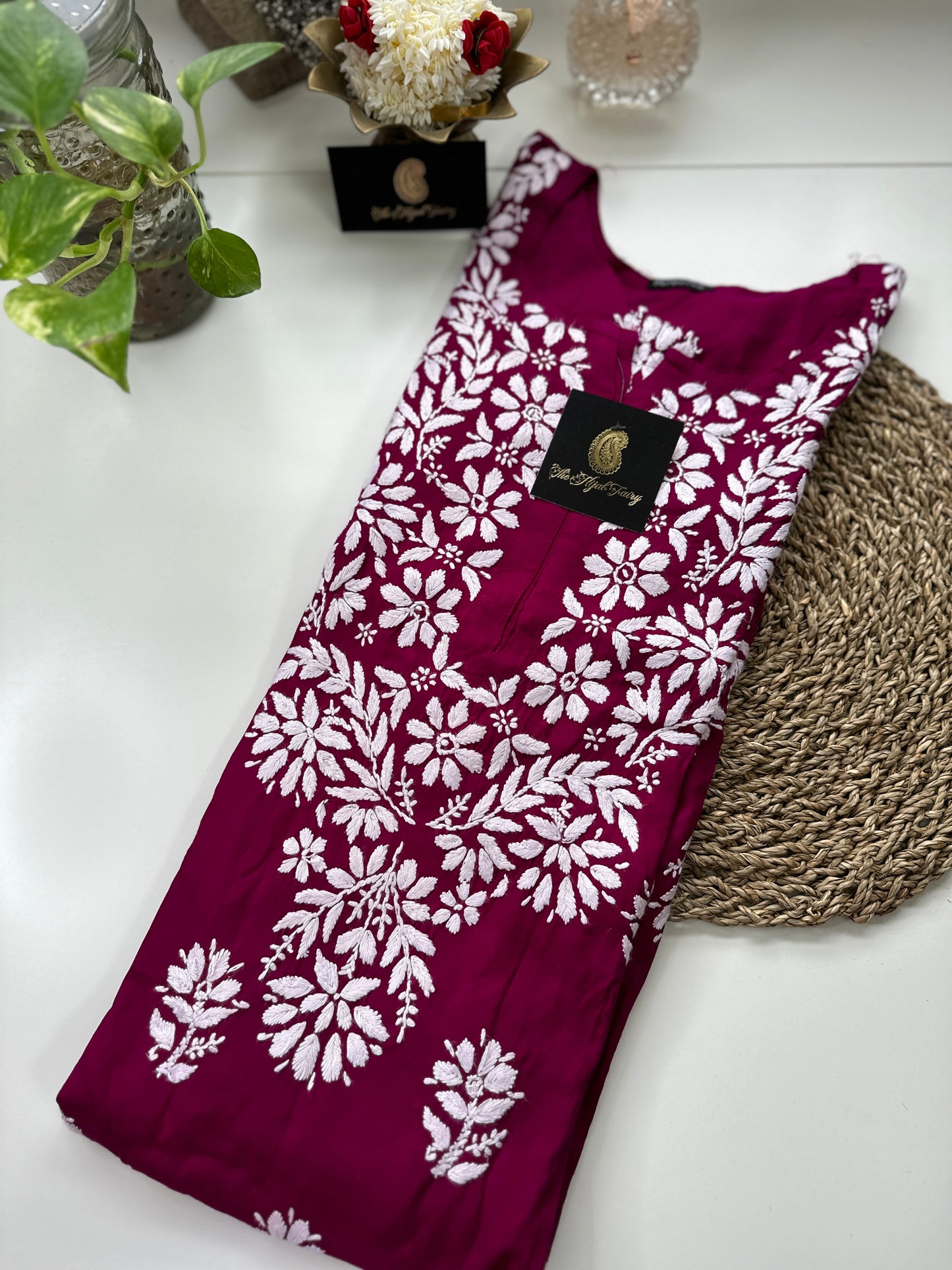 Wine - Modal Straight Kurta