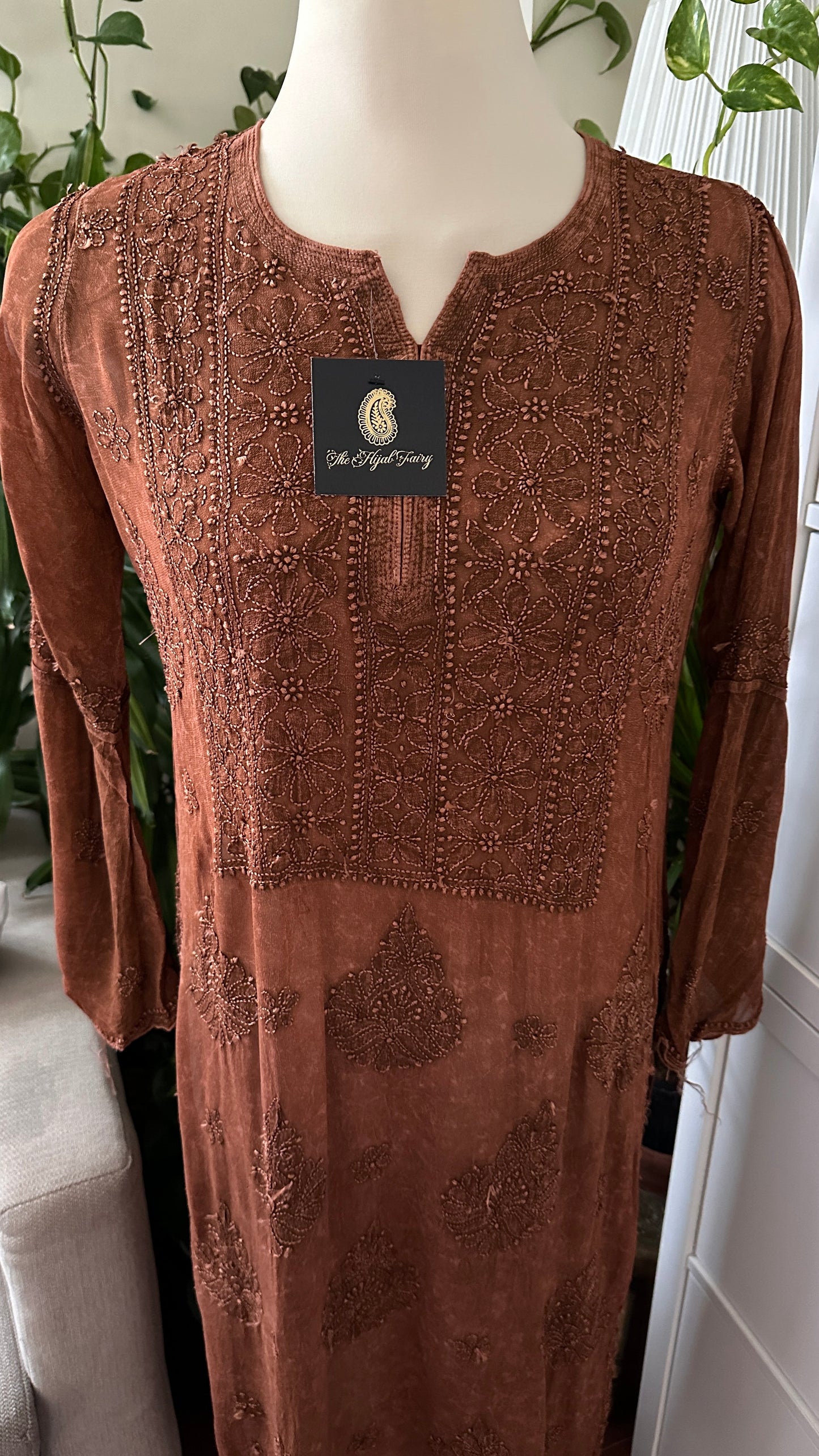 Pecan Brown - Premium Viscose Kurti