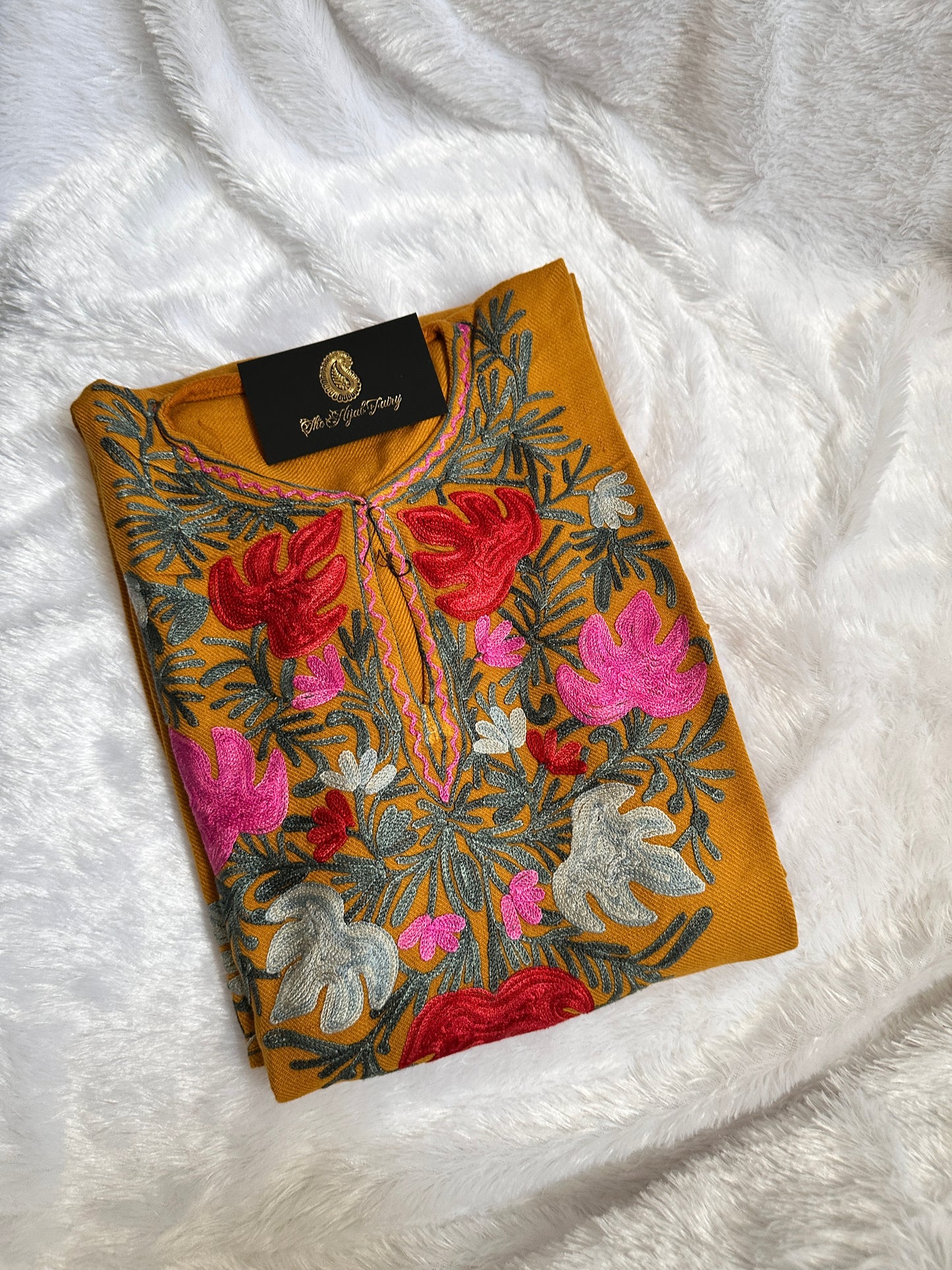 Pashmina Pheran - Mustard 3