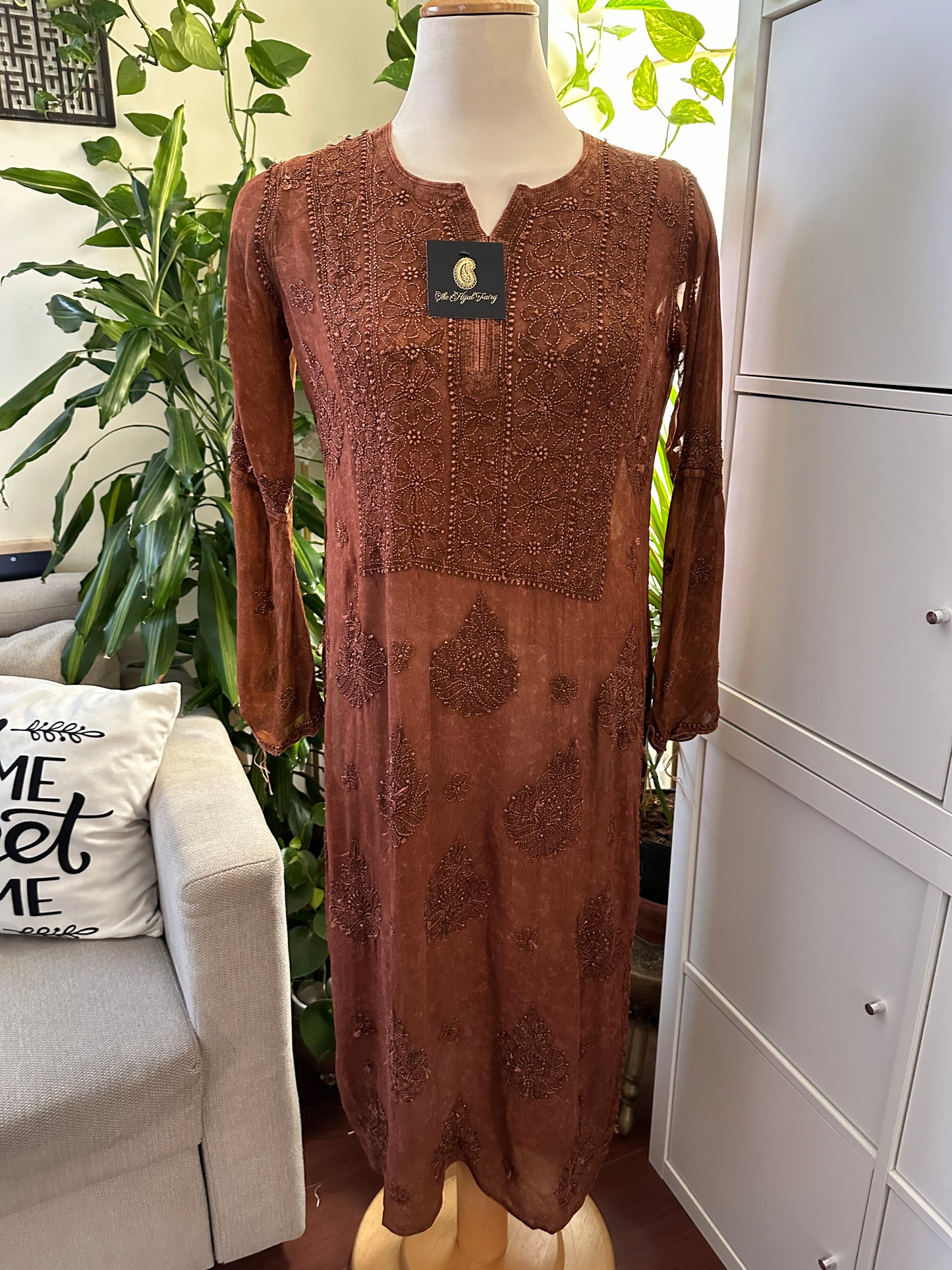 Pecan Brown - Premium Viscose Kurti