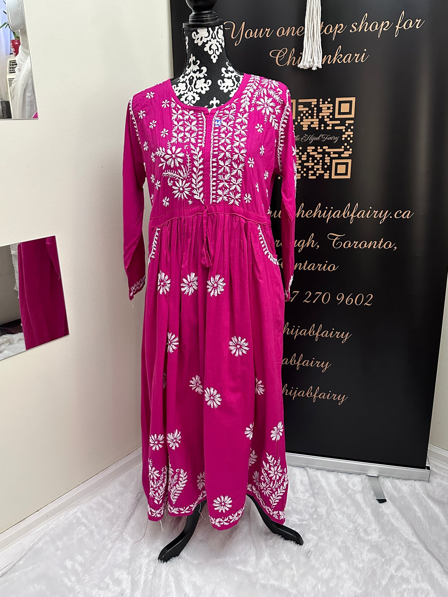 Pink - Slub Cotton Gown