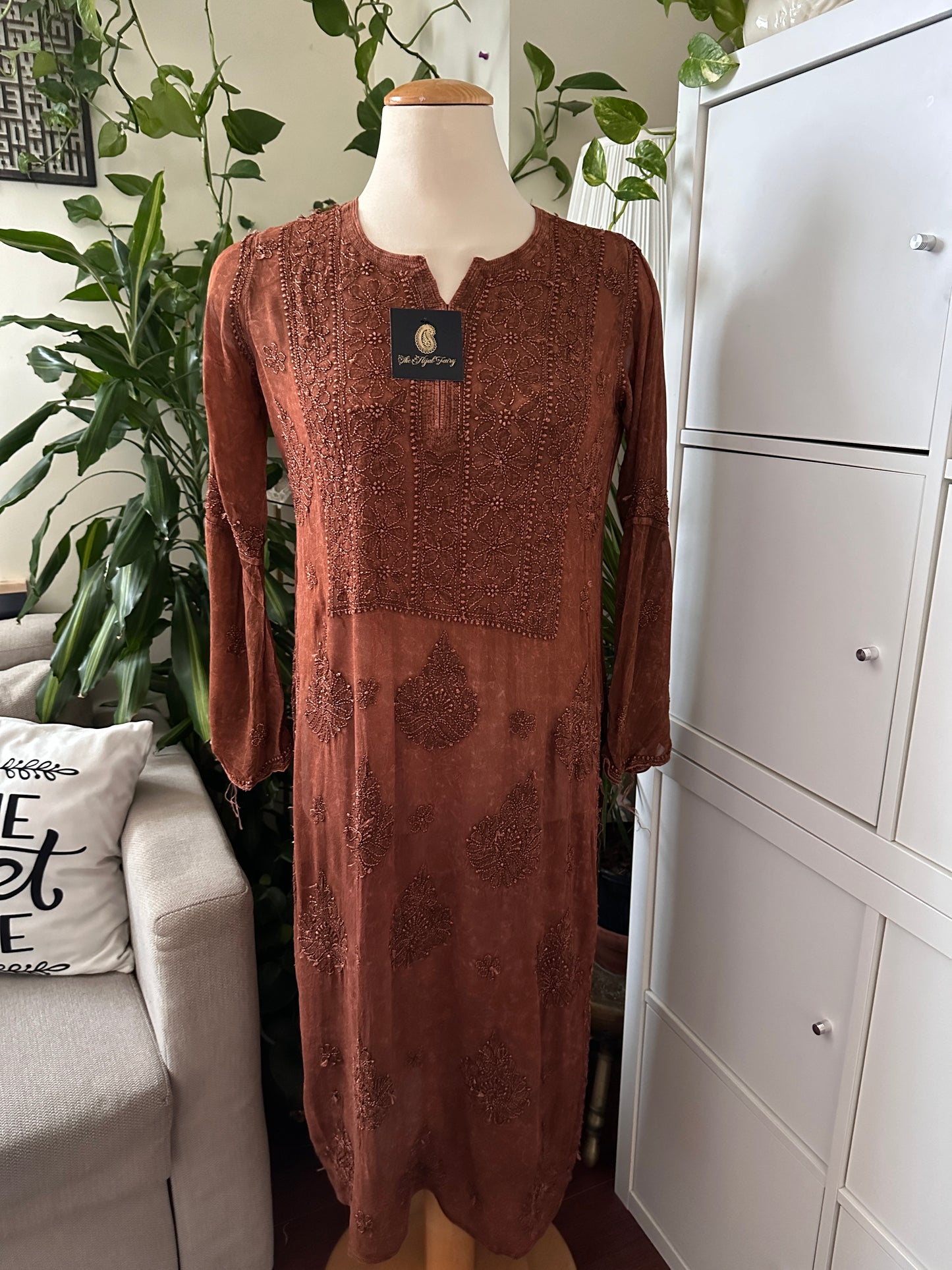 Pecan Brown - Premium Viscose Kurti