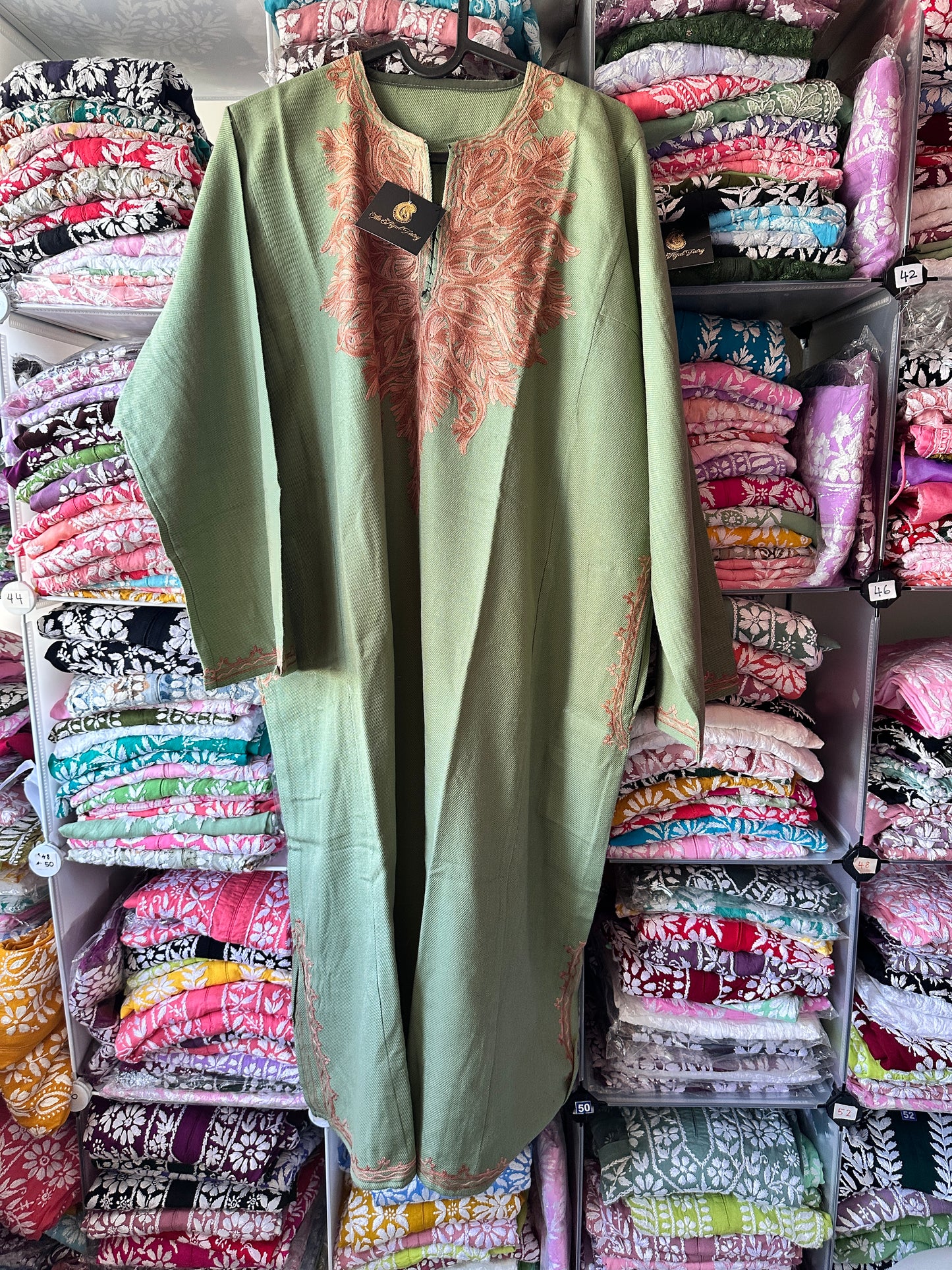 Pashmina Pheran - Jade Green 2