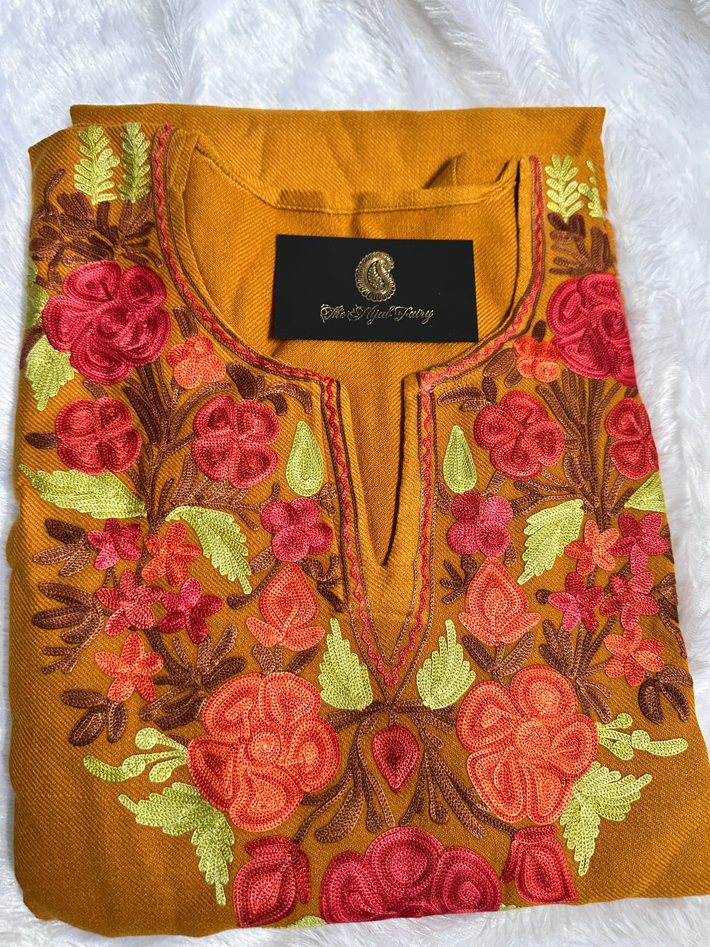 Pashmina Pheran - Mustard 4