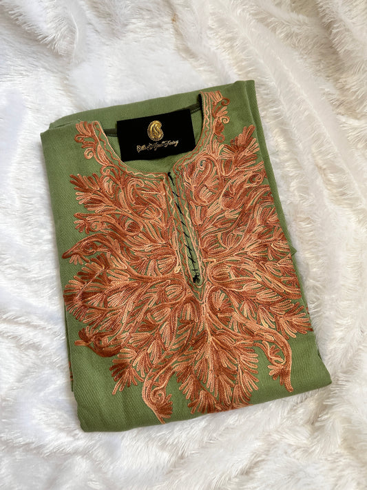 Pashmina Pheran - Jade Green 2