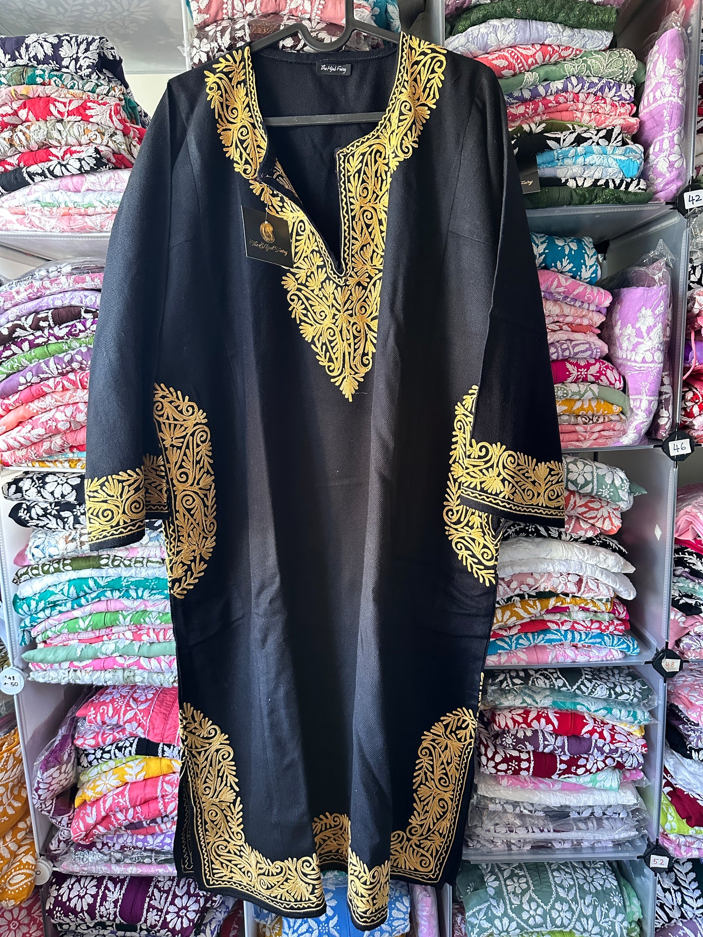 Pashmina Pheran - Black 5