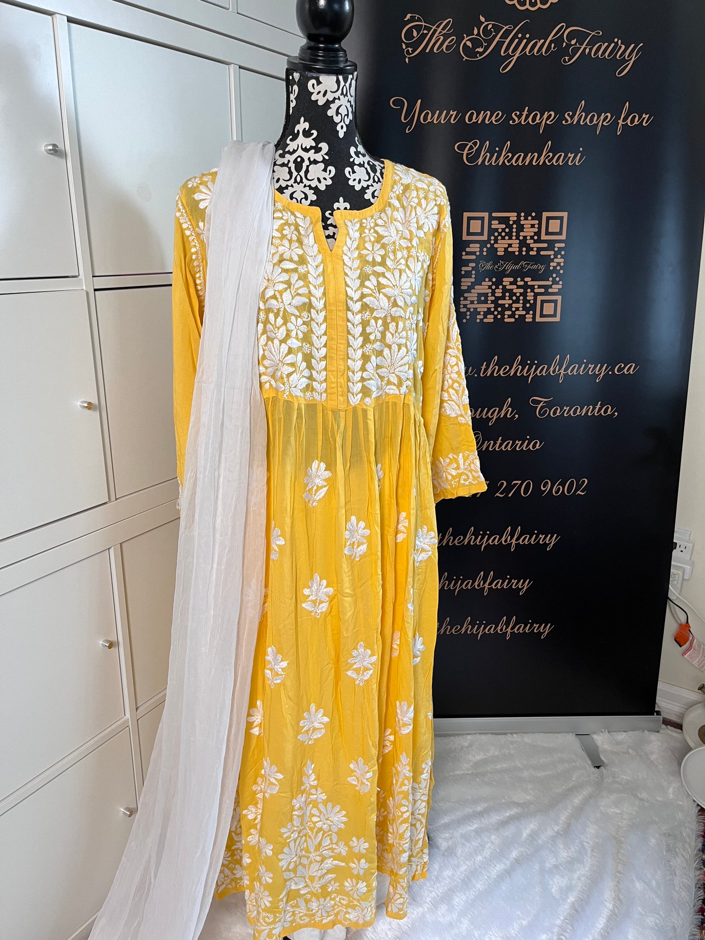 Mango Yellow - Modal Frock - The Hijab Fairy