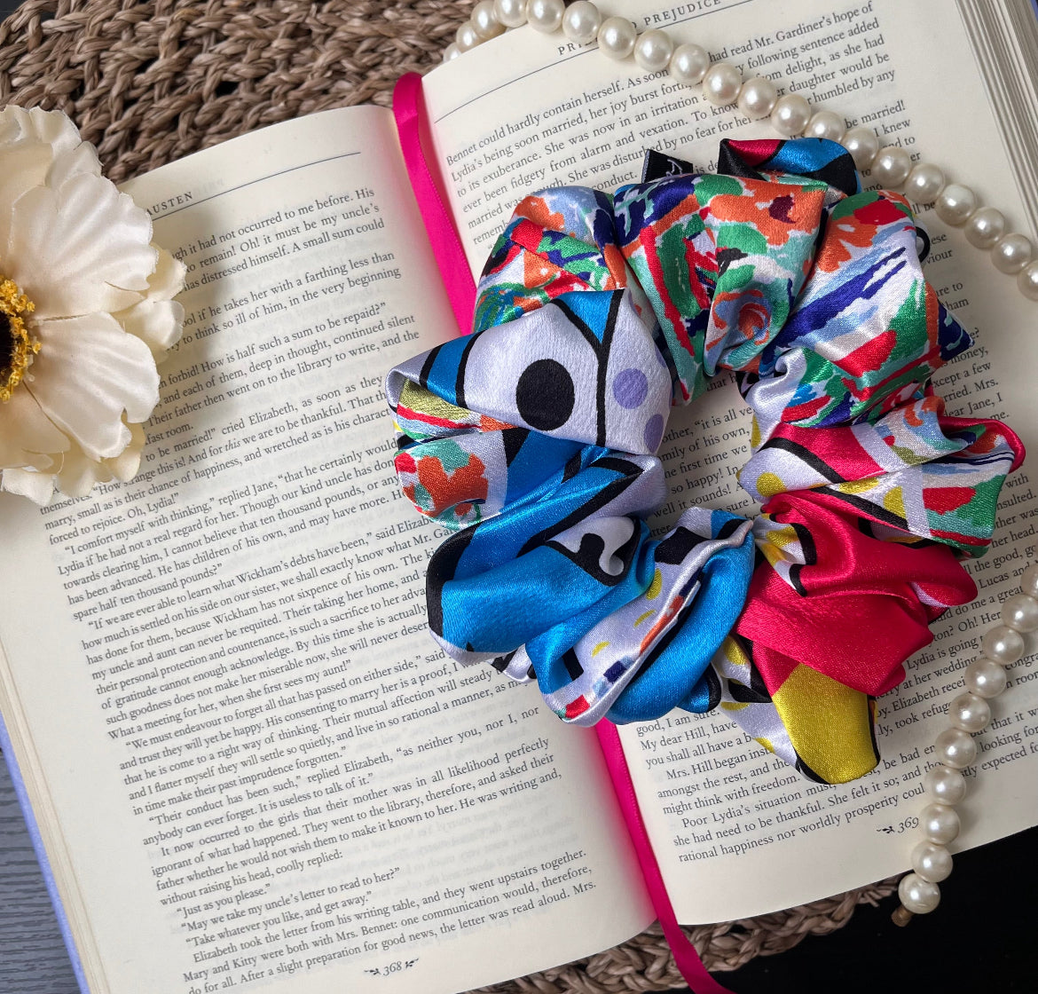 Celebrate! Dark Satin Scrunchie
