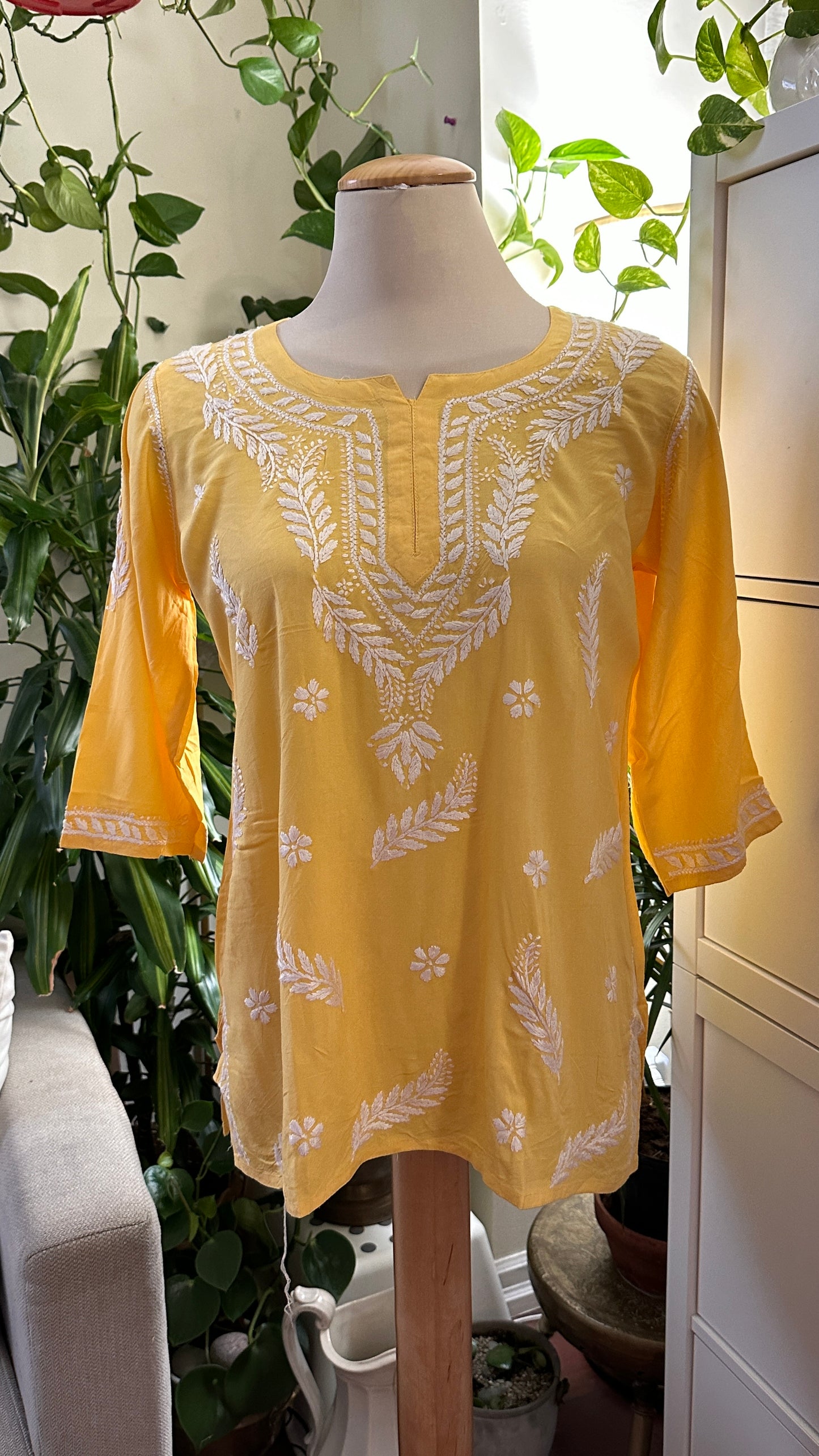 Yellow Modal Short Top