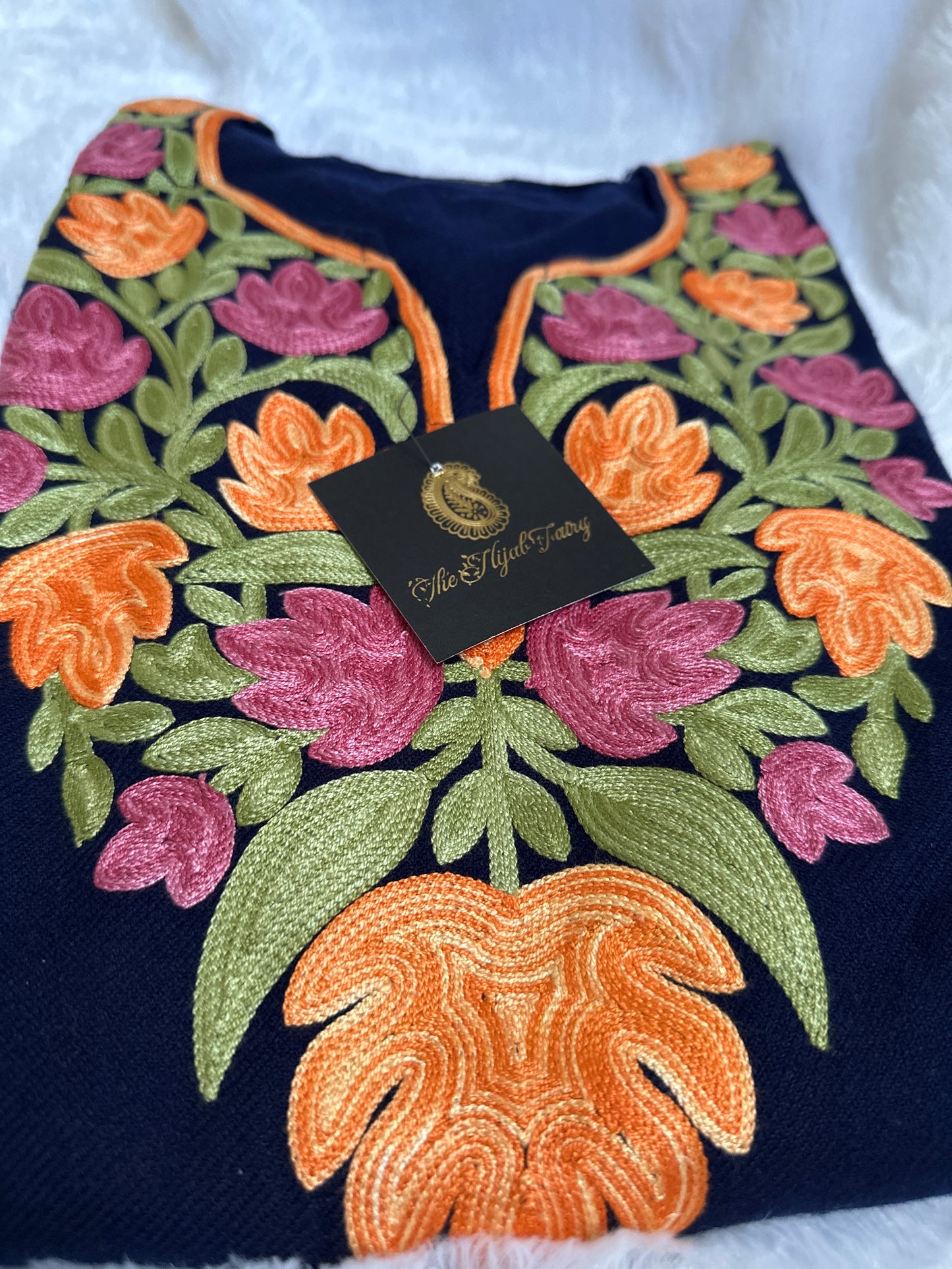 Pashmina Pheran - Navy Blue 1