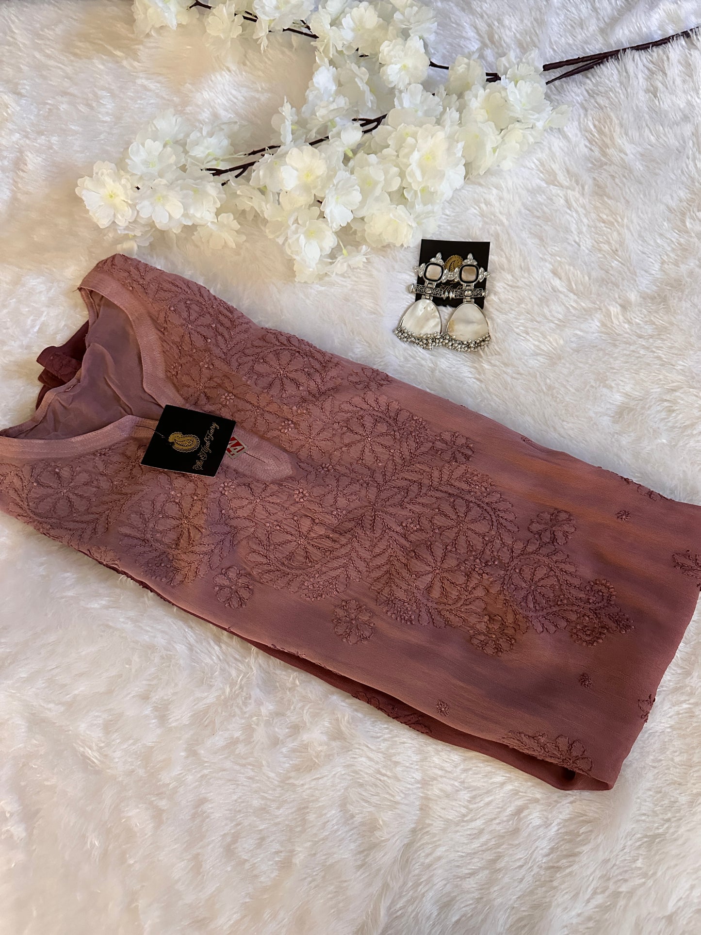 Mocha Ombré - Premium Viscose Kurti