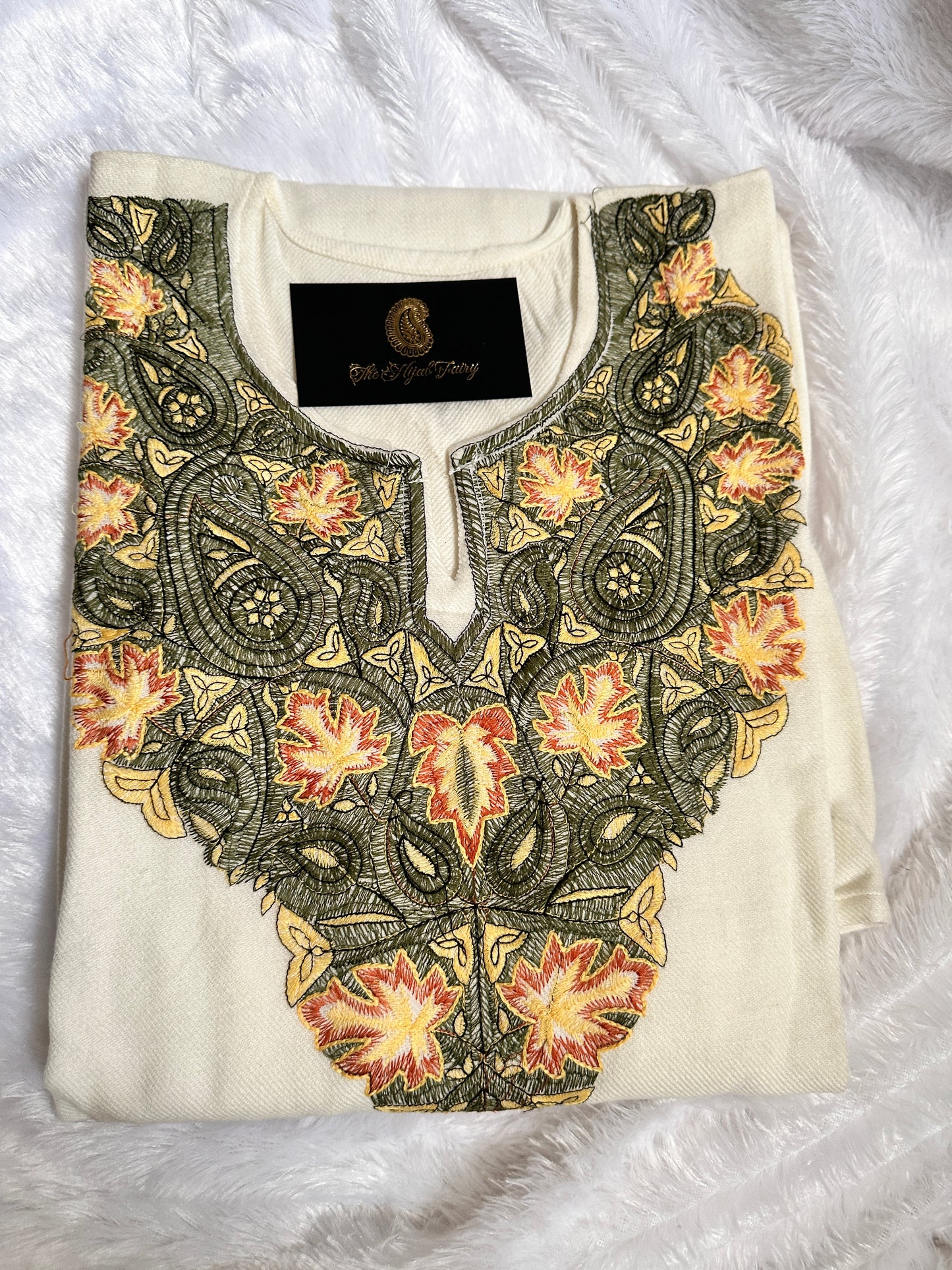 Pashmina Pheran - White 2