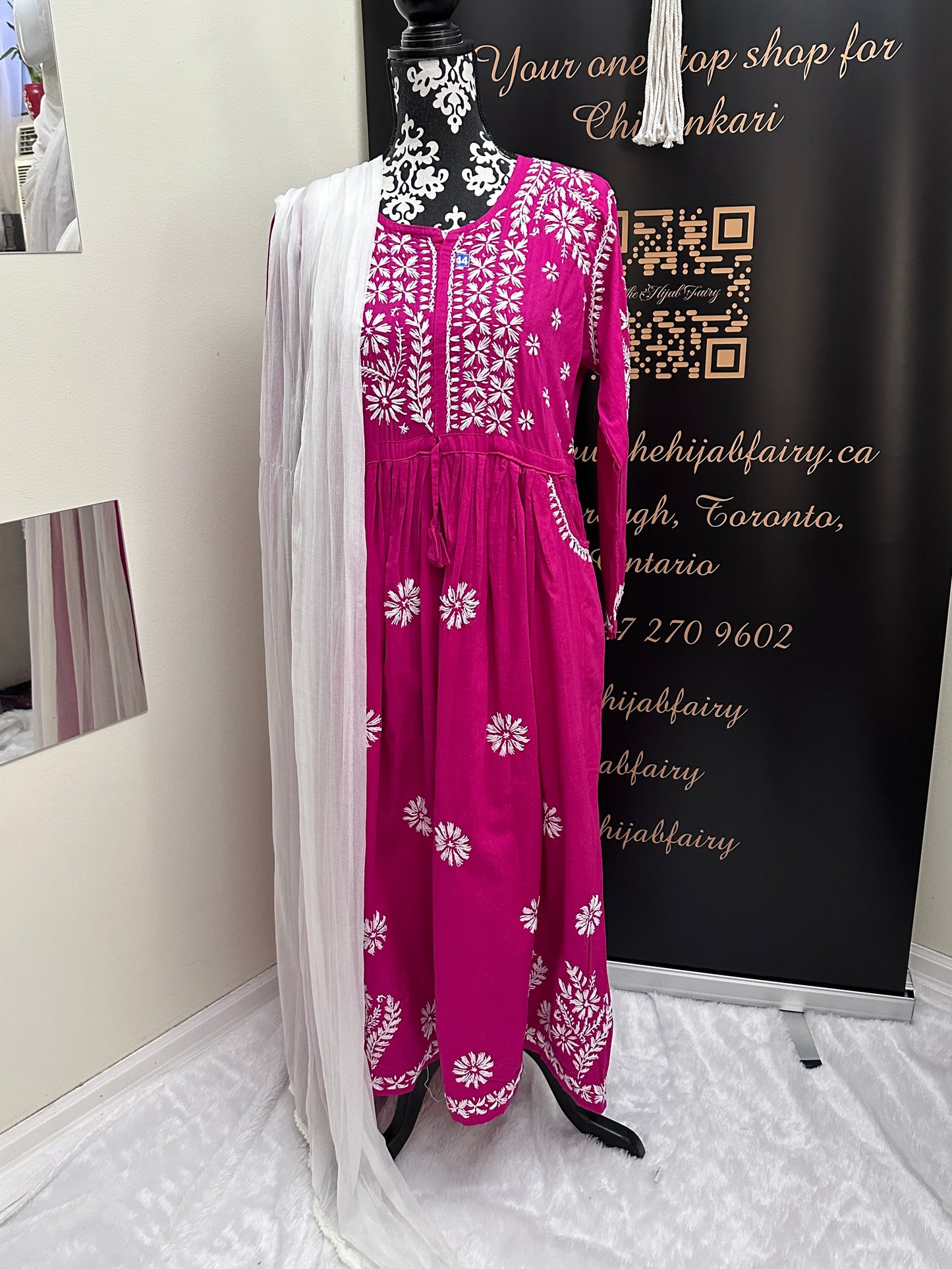 Pink - Slub Cotton Gown