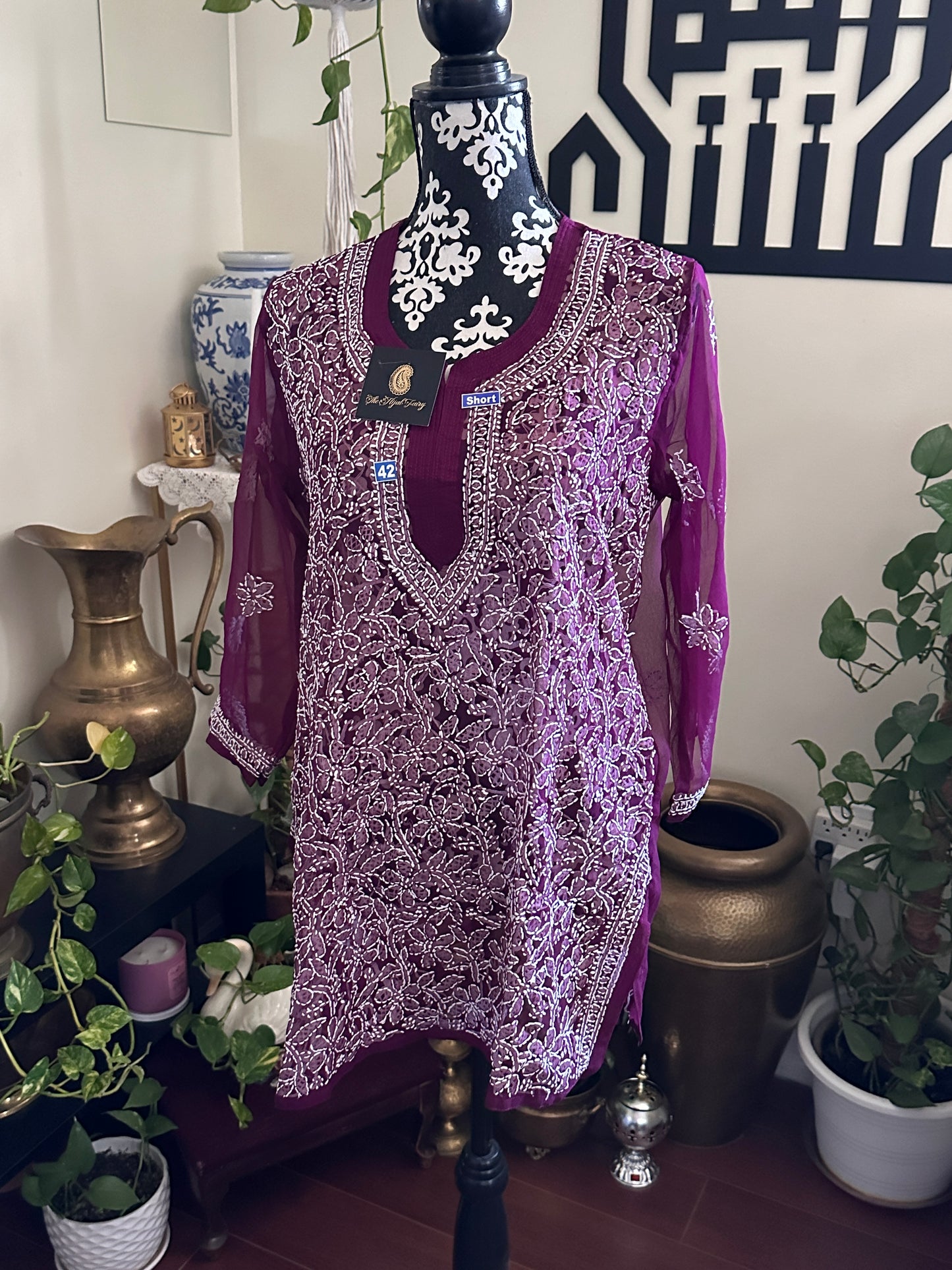 Wine - Georgette Short Top