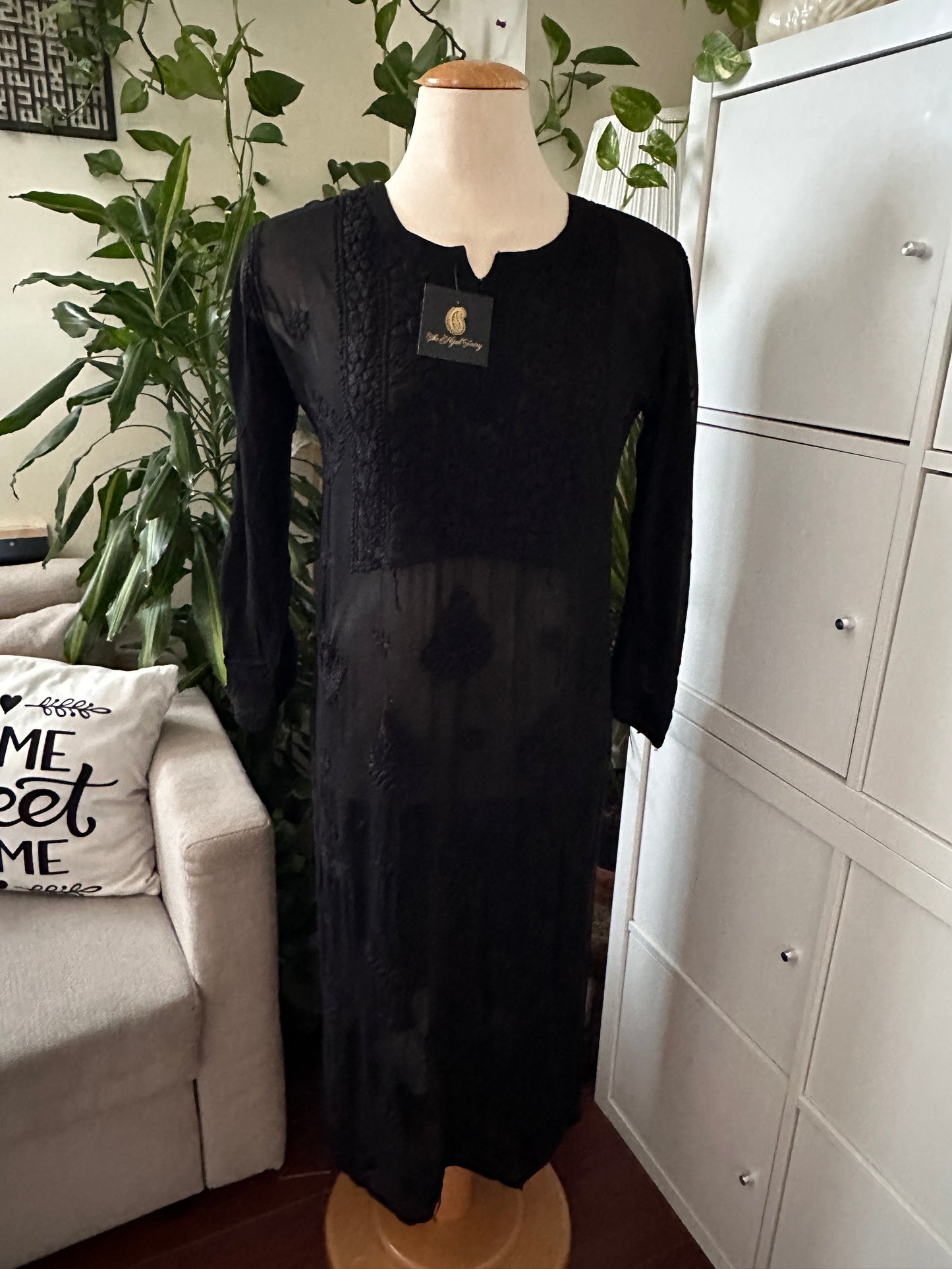 Black - Premium Viscose Kurti