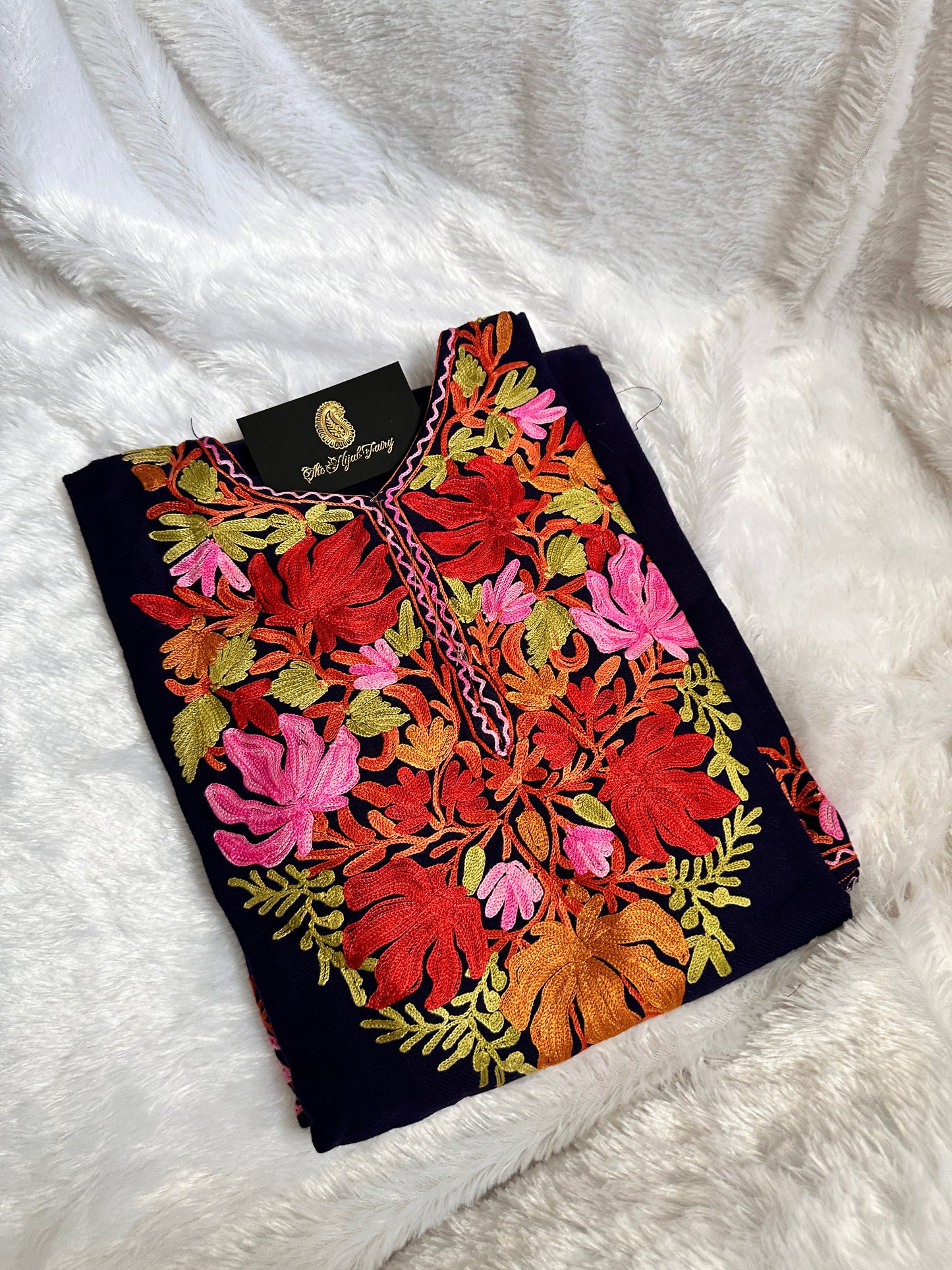 Pashmina Pheran - Navy Blue 5