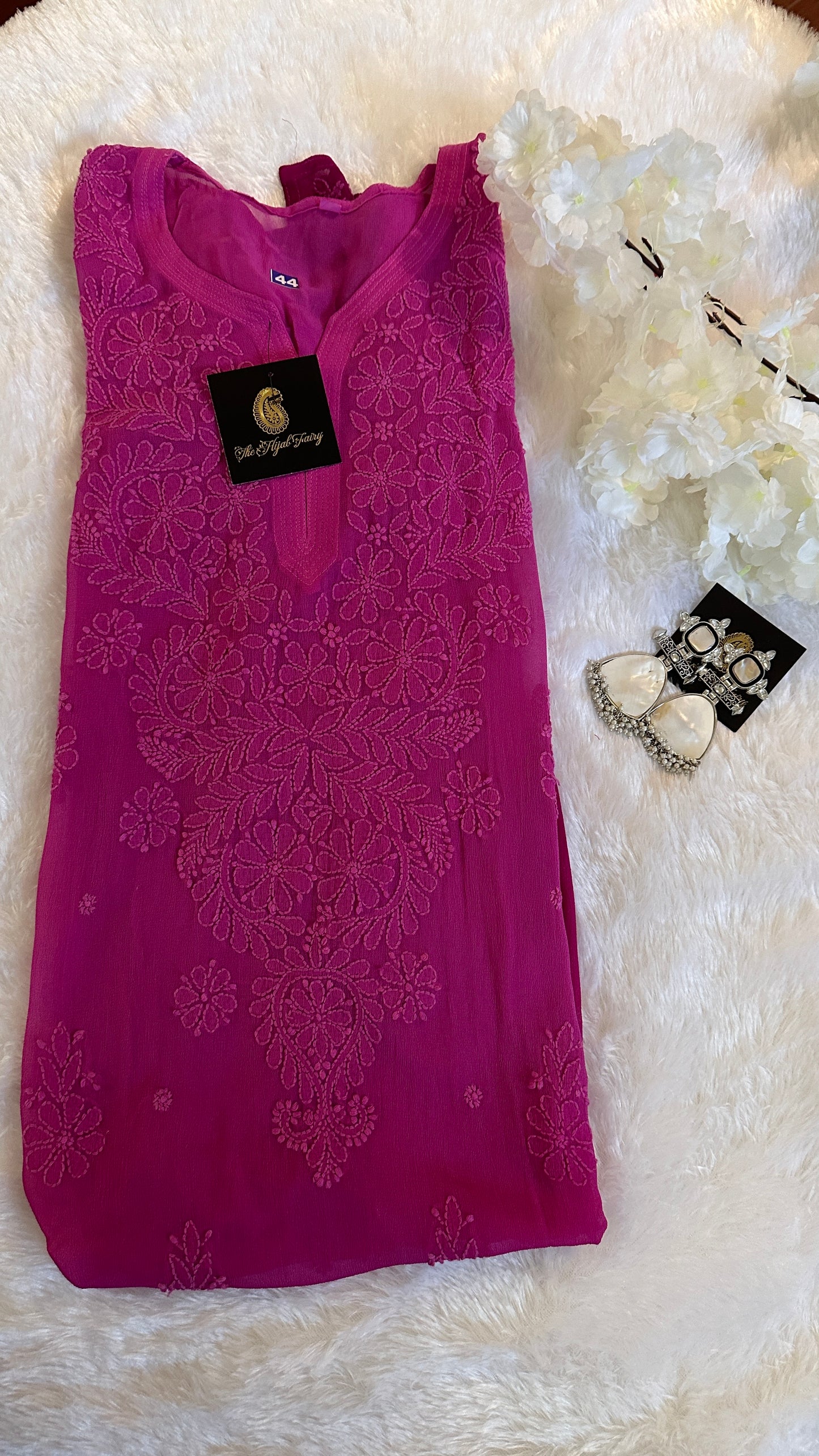 Magenta Ombré - Premium Viscose Kurti