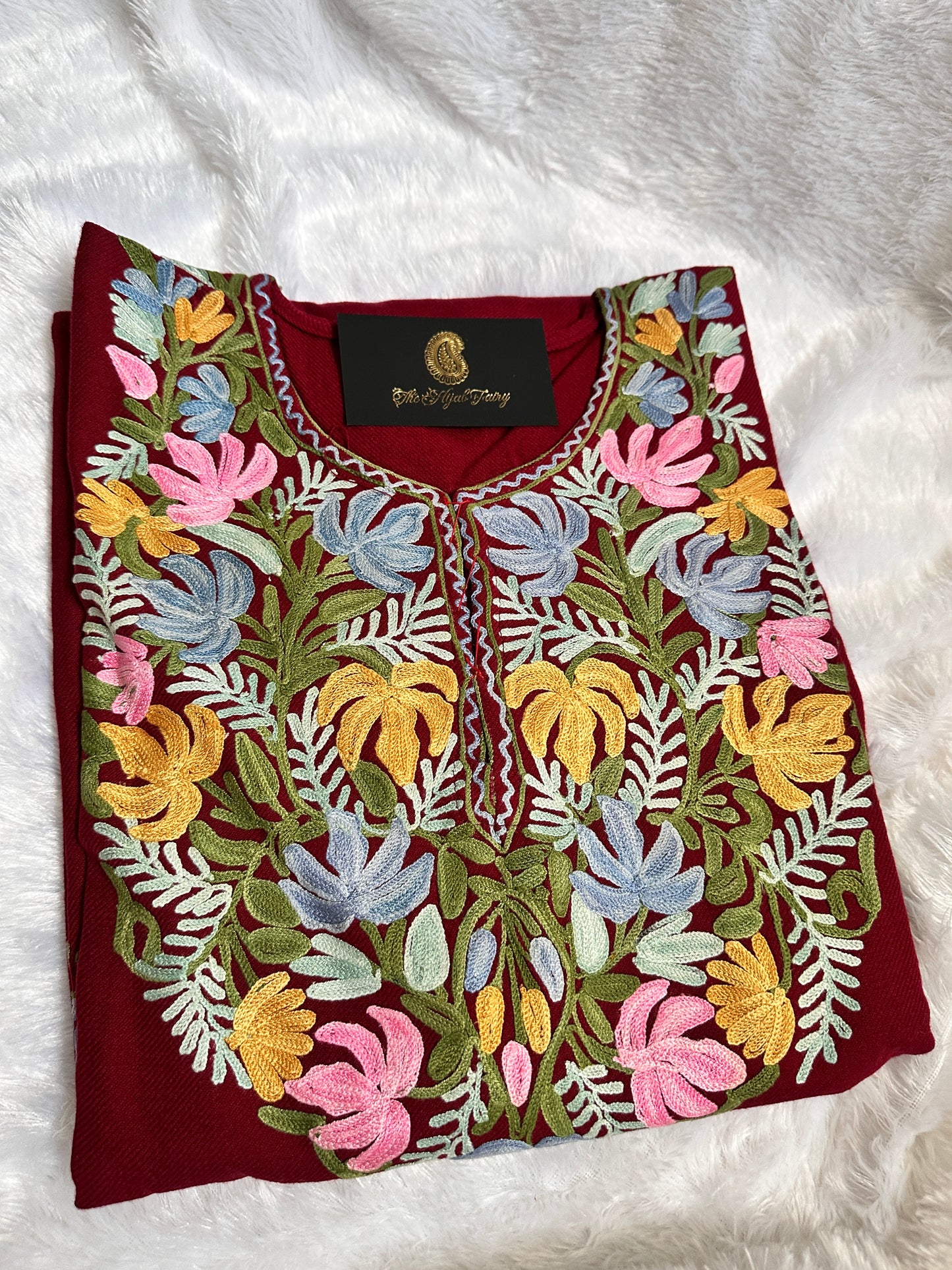 Pashmina Pheran - Maroon 1