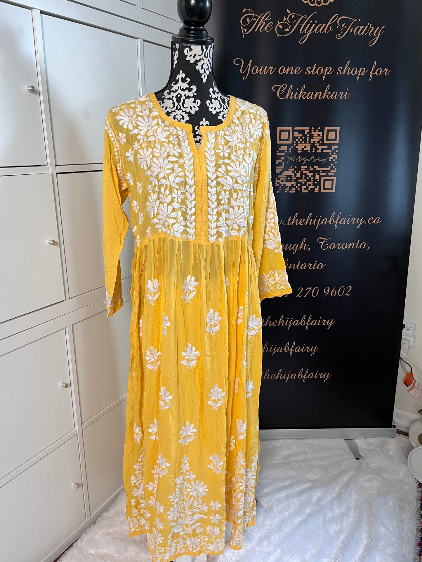 Mango Yellow - Modal Frock - The Hijab Fairy