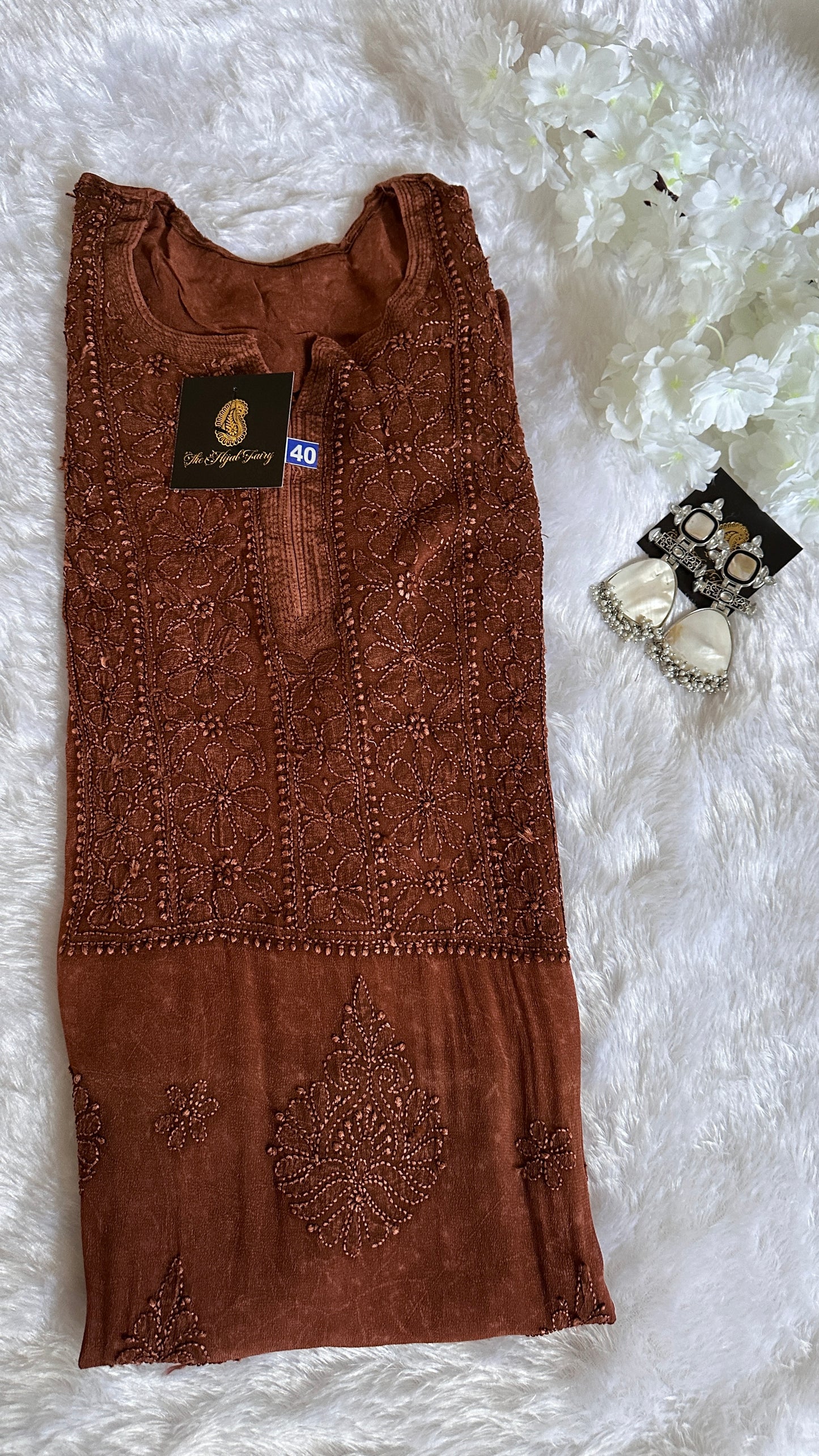 Pecan Brown - Premium Viscose Kurti