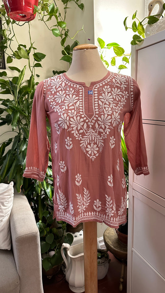 Tea Pink Modal Short Top