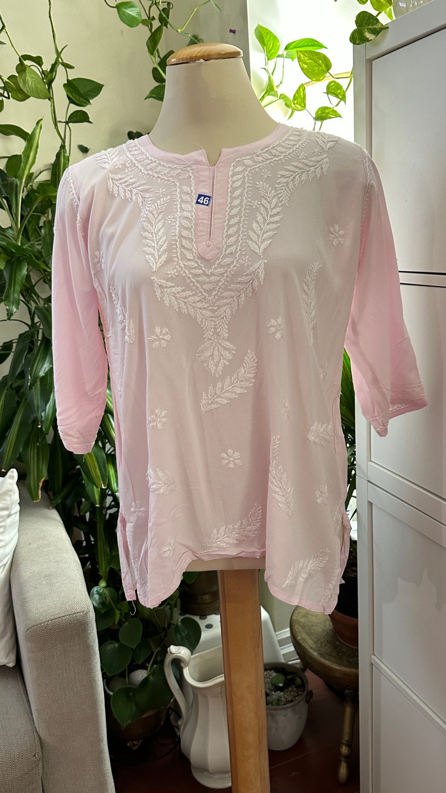 Light-Pink Modal Short Top