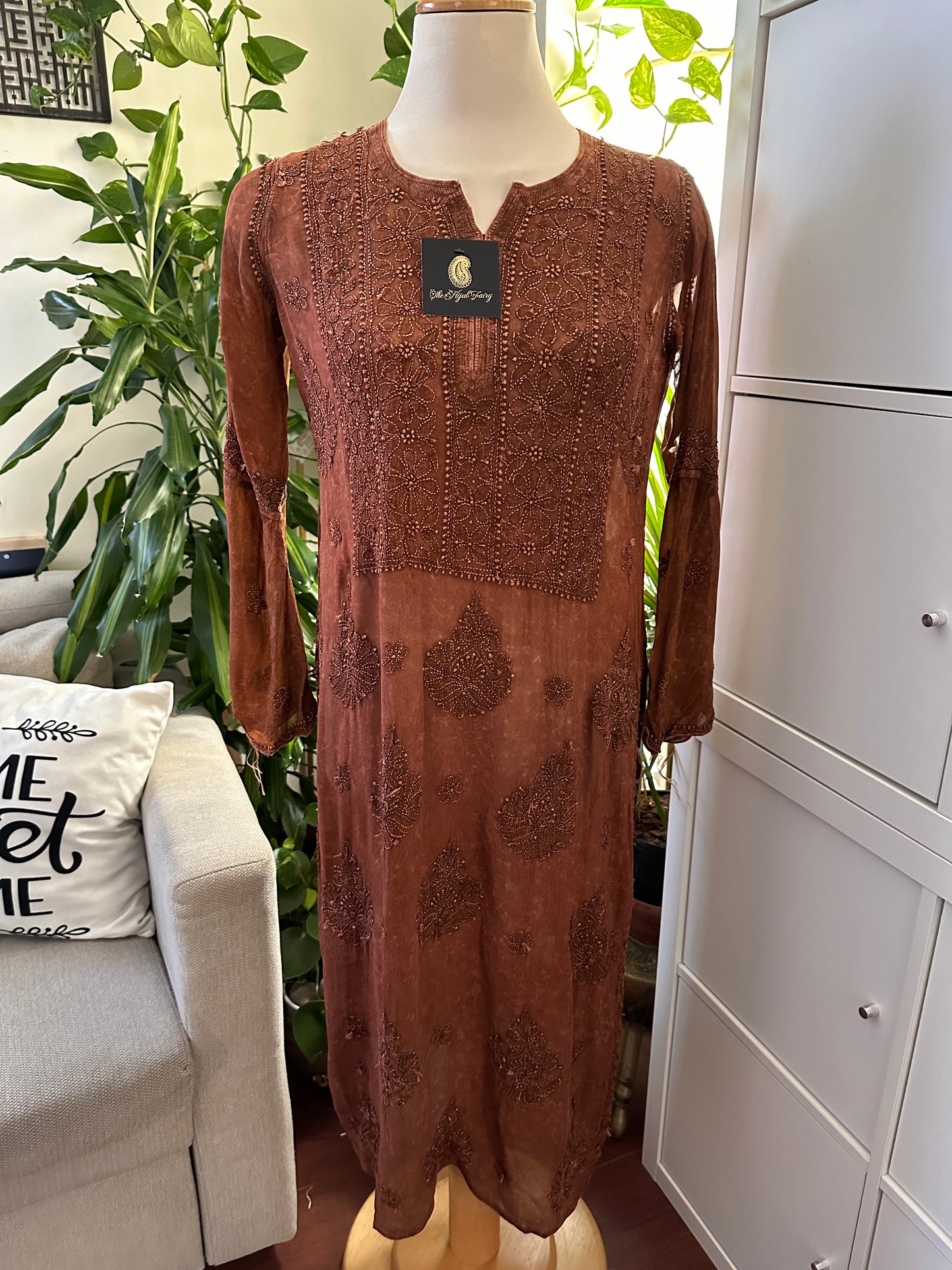 Pecan Brown - Premium Viscose Kurti