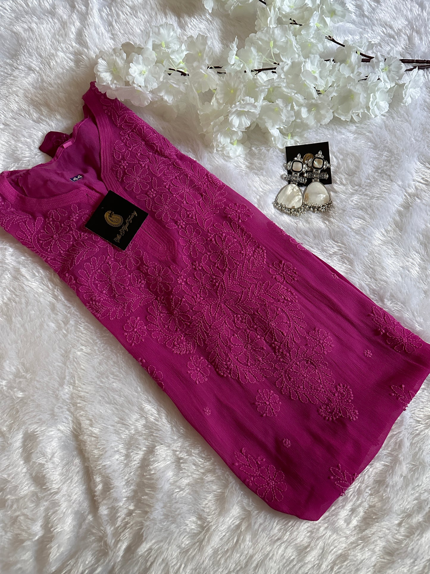 Magenta Ombré - Premium Viscose Kurti