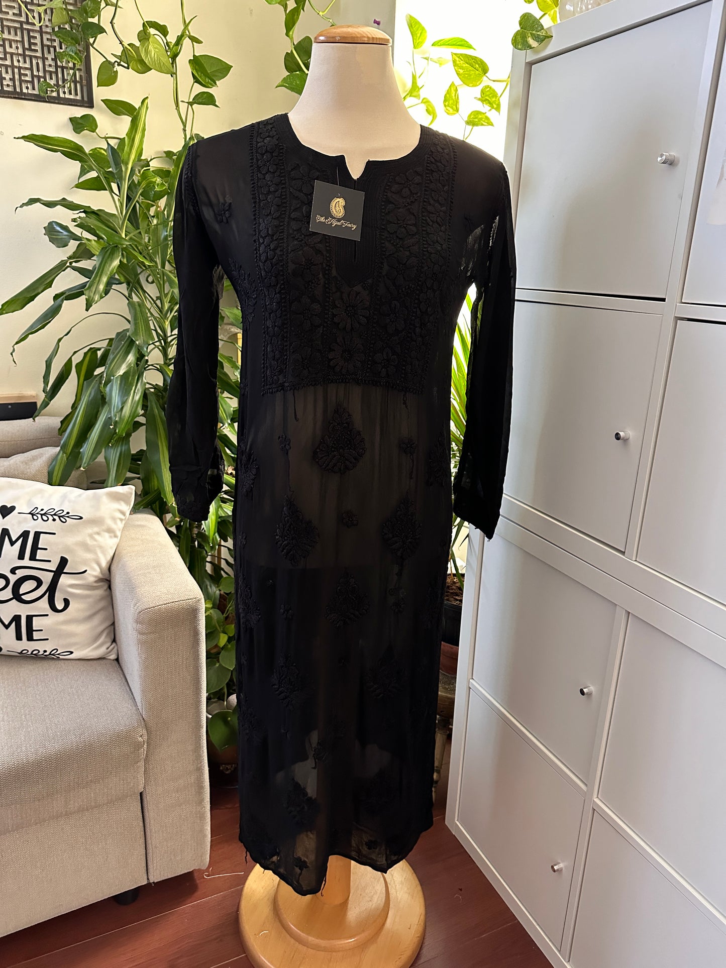 Black - Premium Viscose Kurti