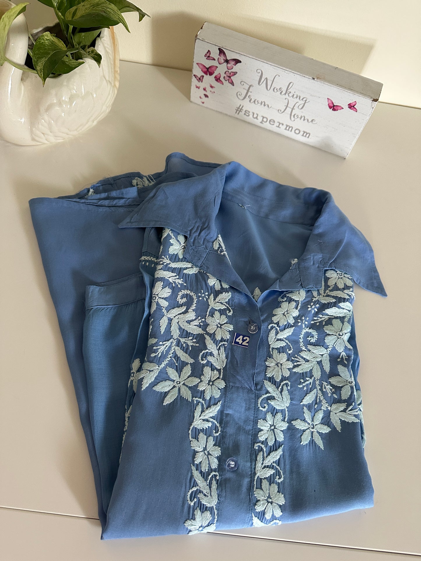 Cornflower Blue - Modal Madhuri Short Shirt
